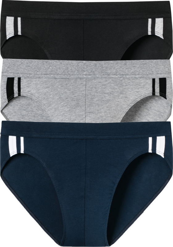 SCHIESSER 95/5 Stretch rio slips (3-pack), zwart, blauw en grijs SCHIESSER 95/5 Stretch rio slips (3-pack), zwart, blauw en grijs