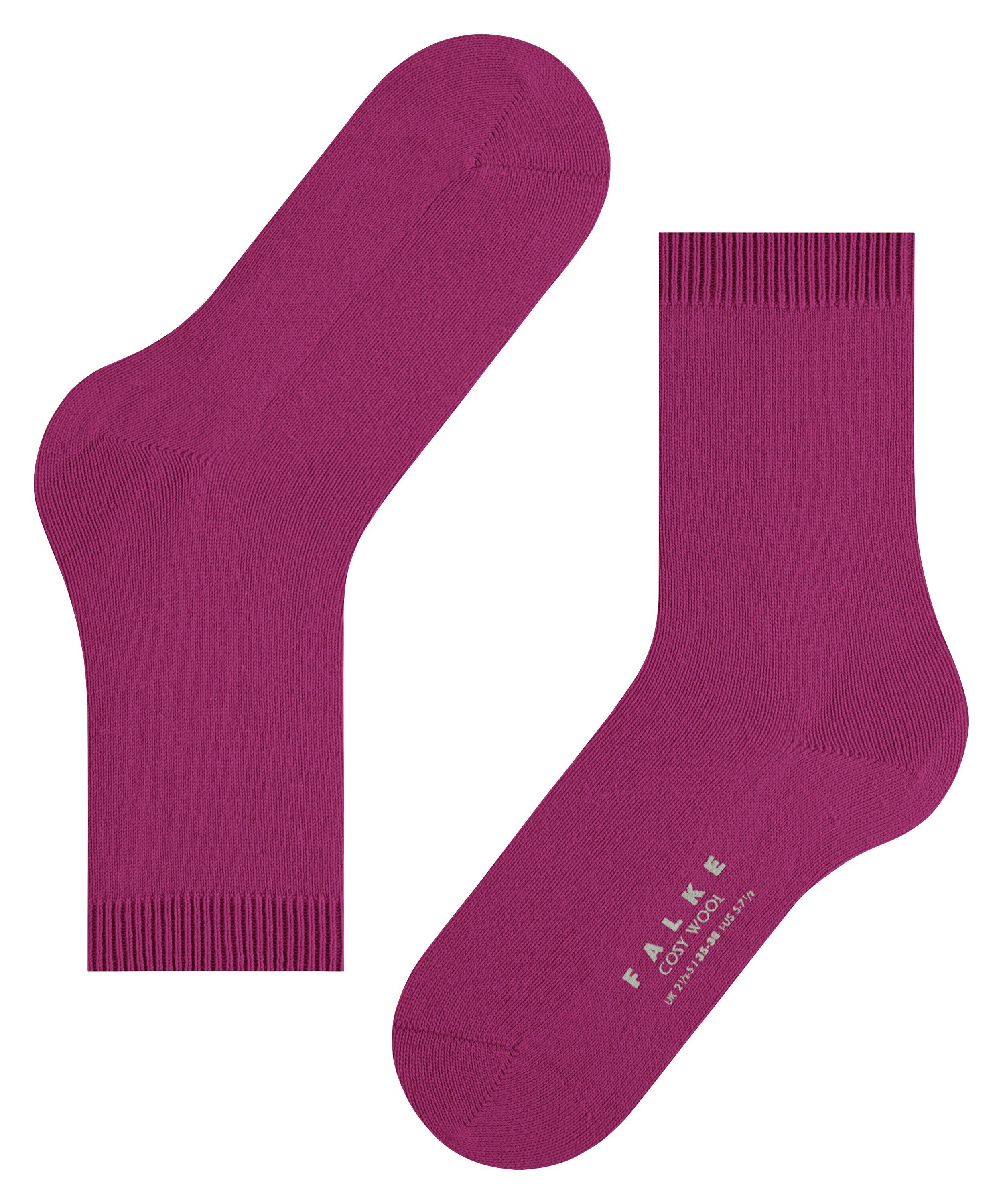 FALKE Cosy Wool damessokken, roze (berry)