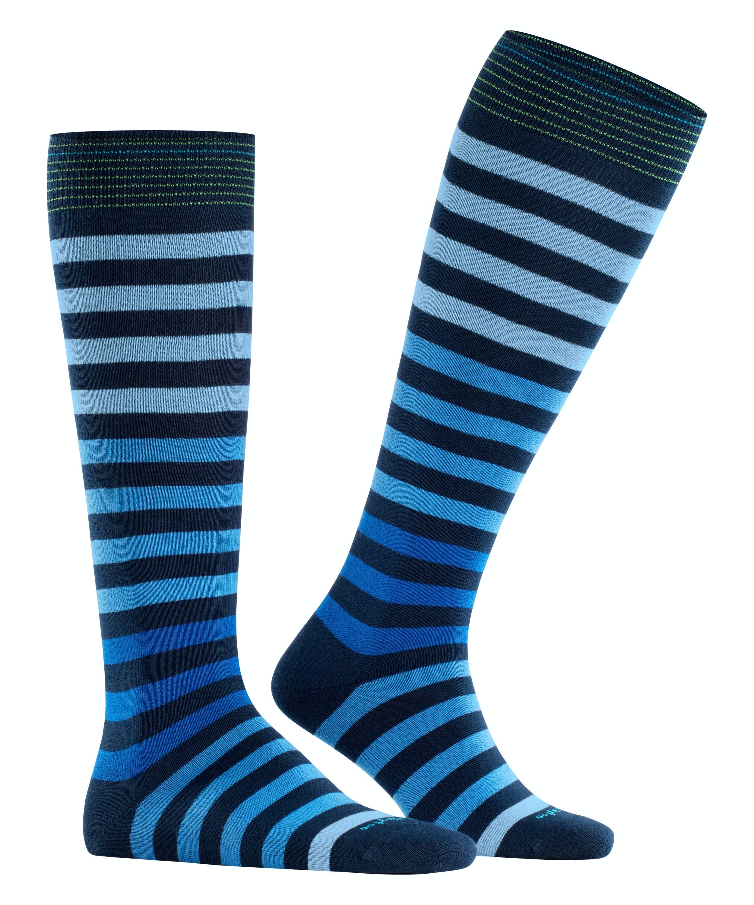 Burlington Blackpool heren kniekousen, blauw (marine)