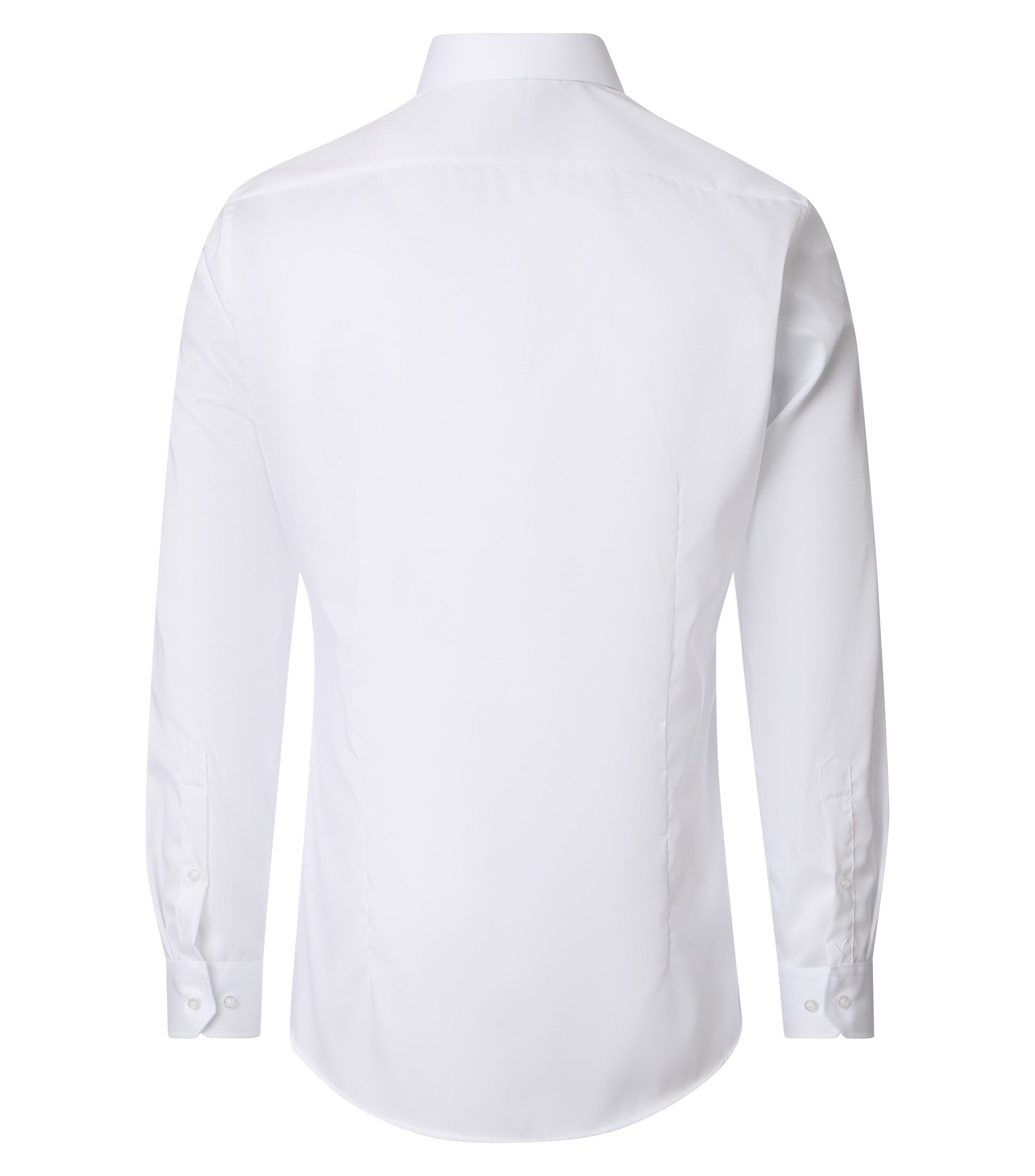 VENTI body fit overhemd, twill, wit