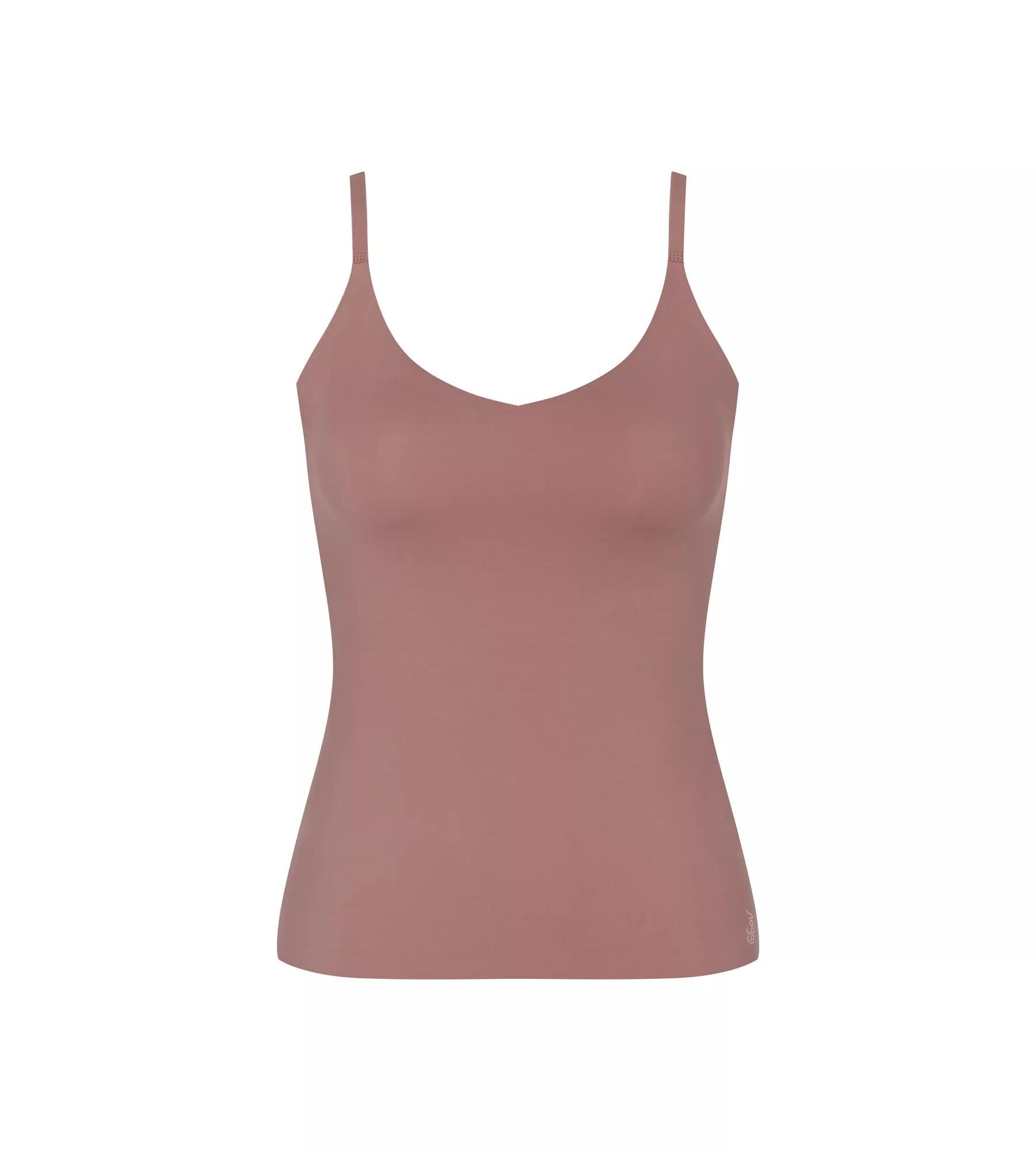 Sloggi Women ZERO Feel 2.0 Spaghetti Top (1-pack), dames singlet, donkerbruin