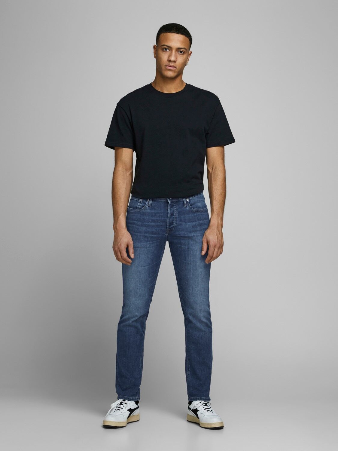 JACK & JONES Glenn Original slim fit, heren jeans, denimblauw
