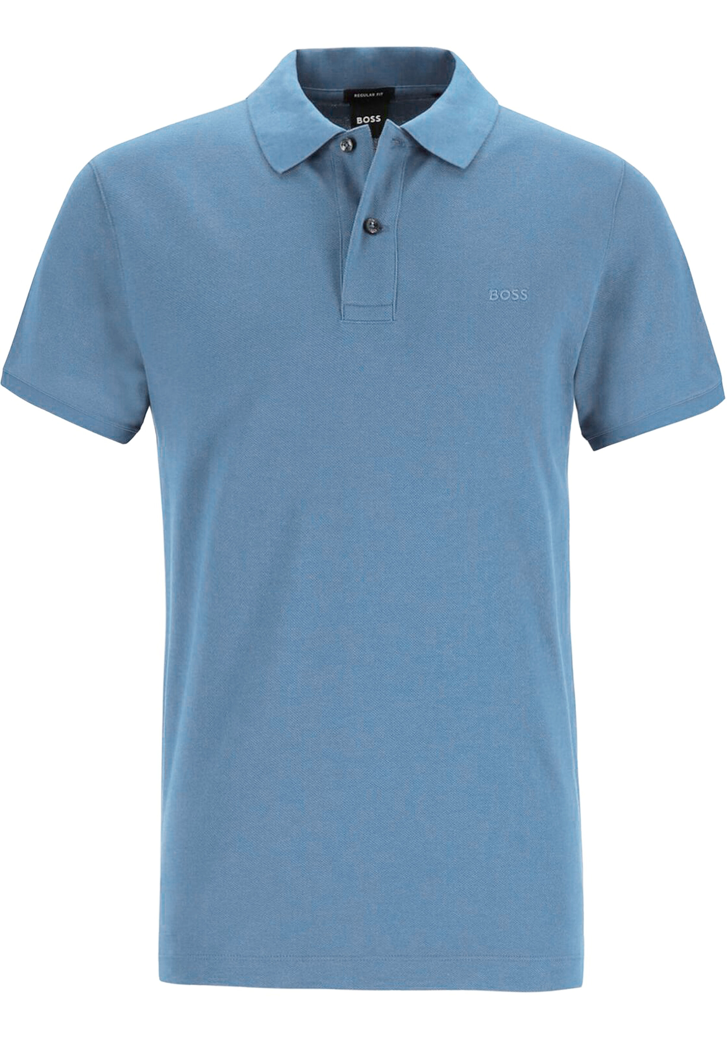 BOSS Pallas regular fit polo, pique, lichtblauw