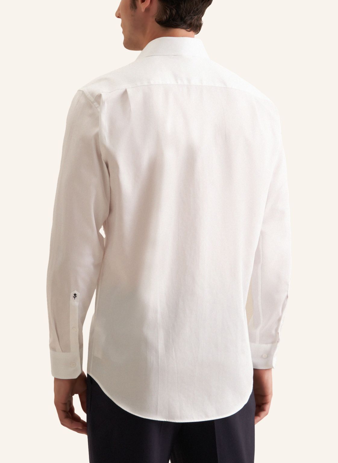 Seidensticker regular fit overhemd, popeline, wit