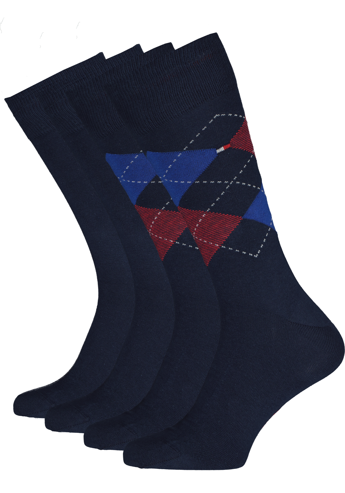 1-8718824979052_sok_HR Cadeaubox: 8 paar Tommy Hilfiger Red/Blue sokken