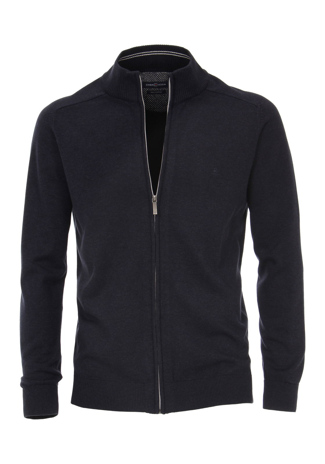 1-4060031196666-casa-moda-vest_HR CASA MODA heren vest katoen, met rits, marine blauw