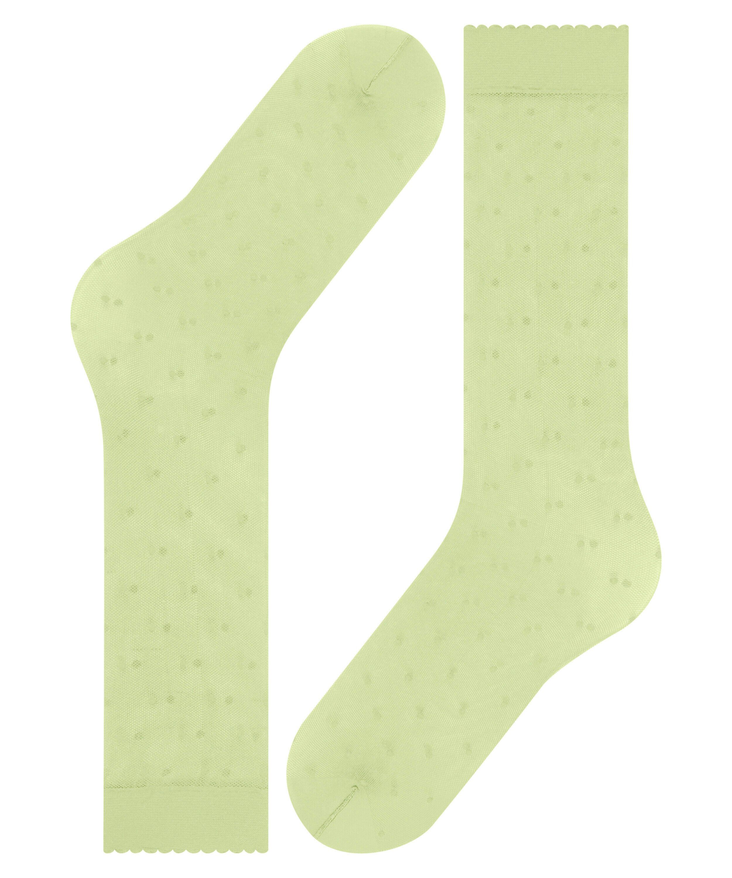 FALKE Dot 15 DEN dames kniekousen, limoengroen (lemon)