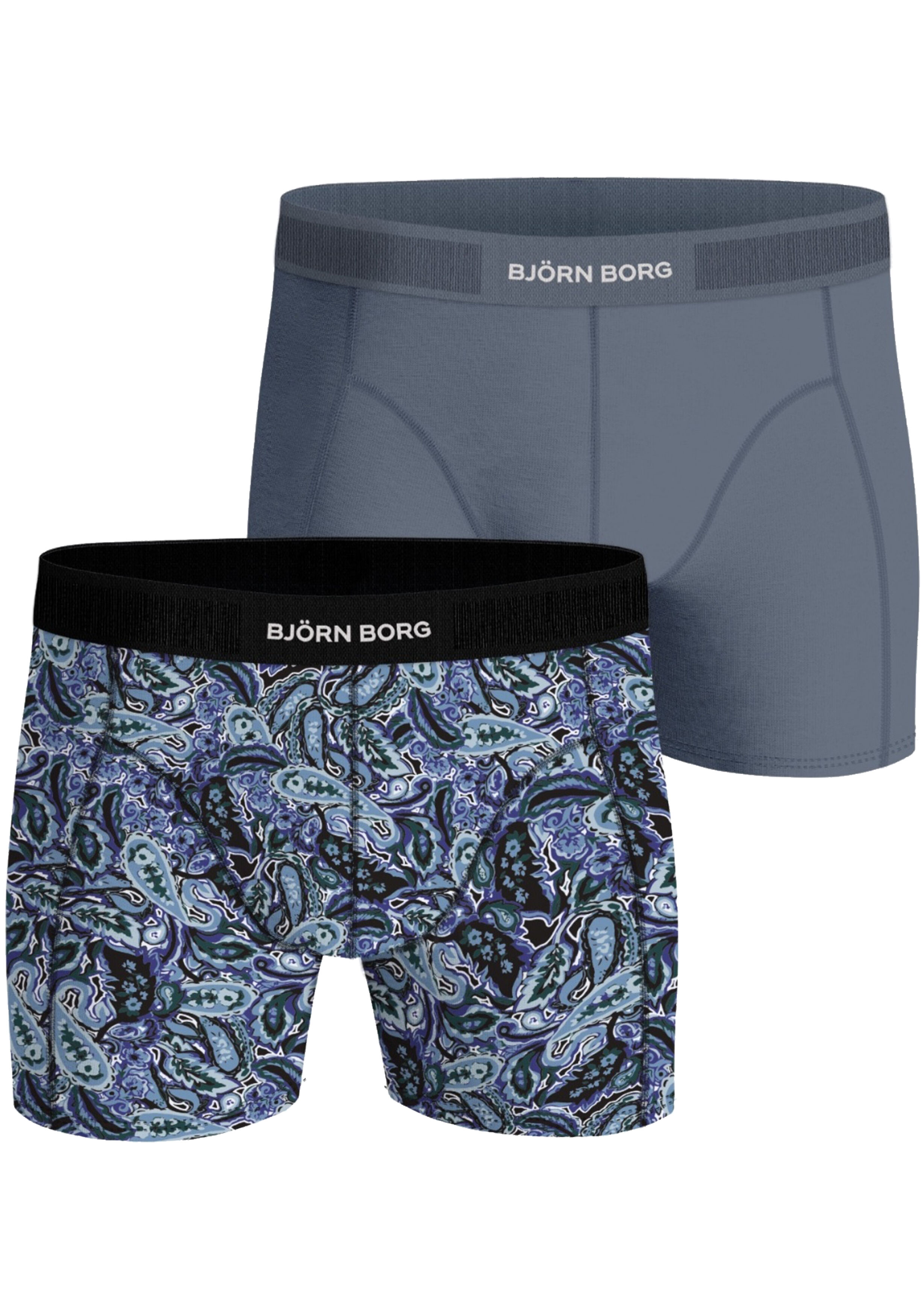 Bjorn Borg Cotton Stretch boxers, heren boxers normale lengte (2-pack), multicolor