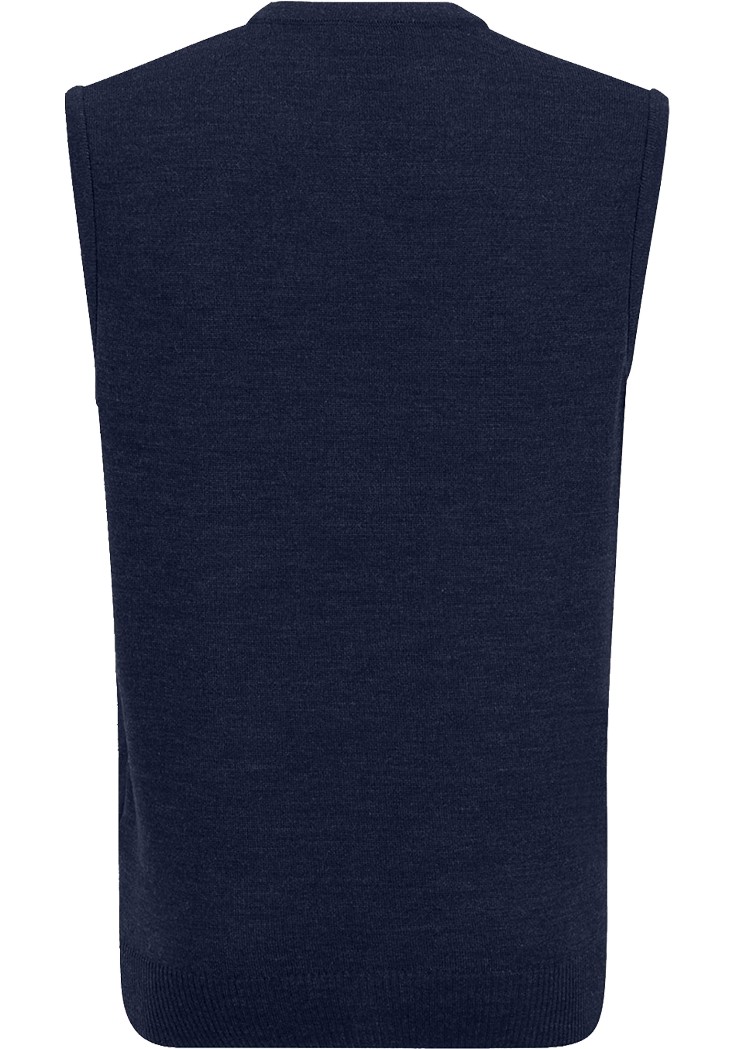 MAERZ Classic Fit heren spencer wol, navy blauw