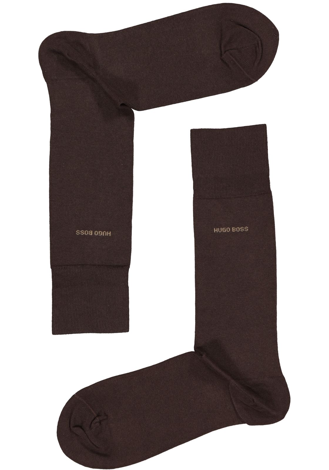 2-4029047874012_Boss_sokken_HR HUGO BOSS Marc uni (1-pack), herensokken katoen, donkerbruin