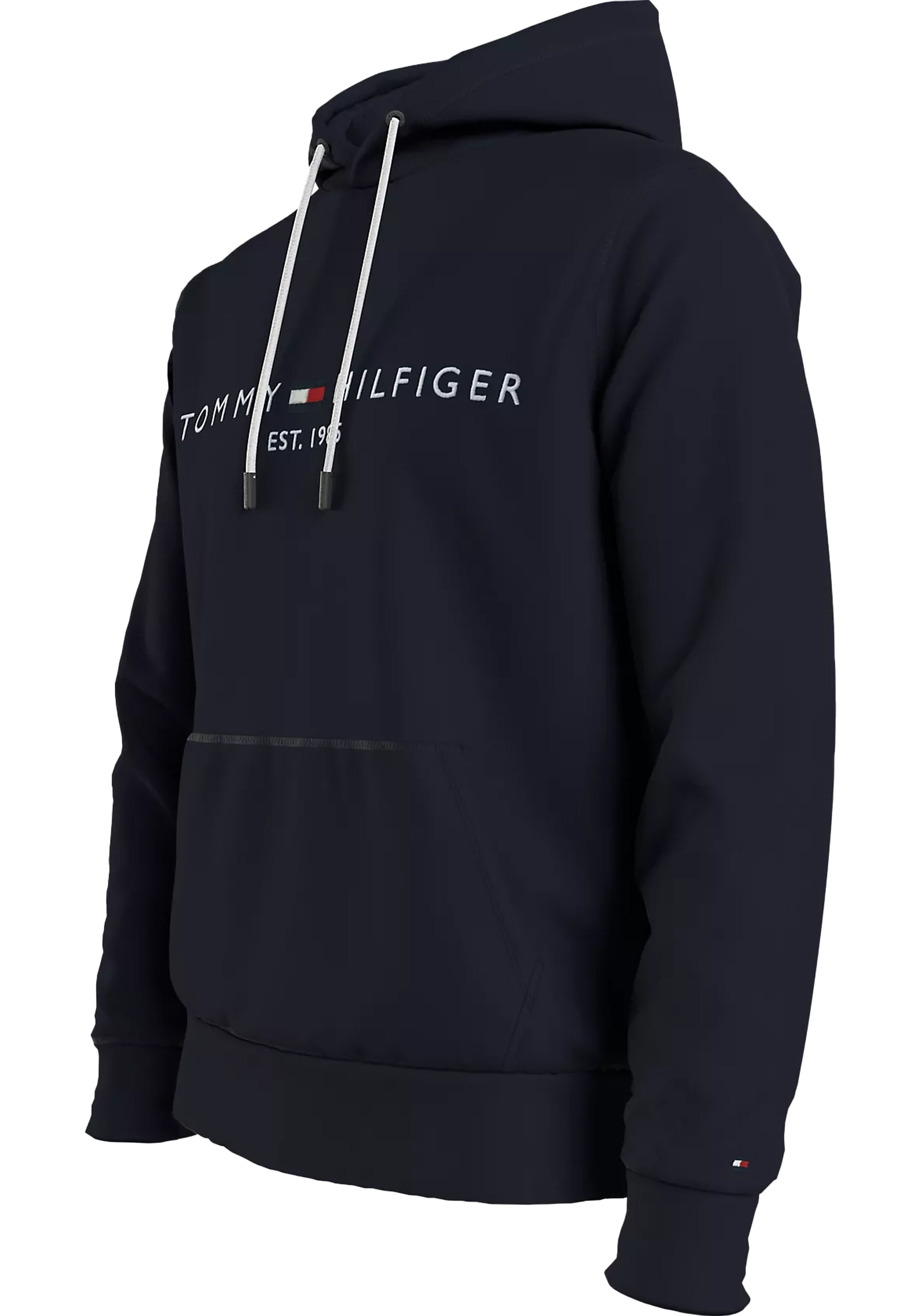 Tommy Hilfiger heren hoodie katoen, donkerblauw