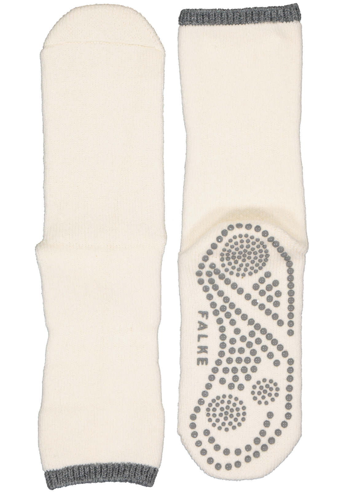 2-4004758446659_falke_sokken_HR FALKE Cuddle Pads dames huissokken, dik, ecru (off-white)