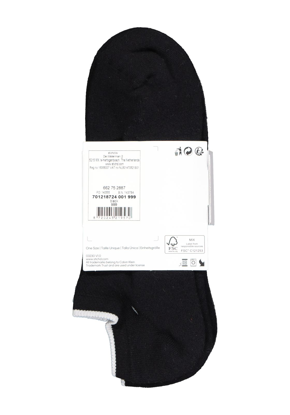 10-8720245219570_ck_sokken_3p_HR Calvin Klein herensokken Grant (3-pack), onzichtbare lage sportsokken, zwart