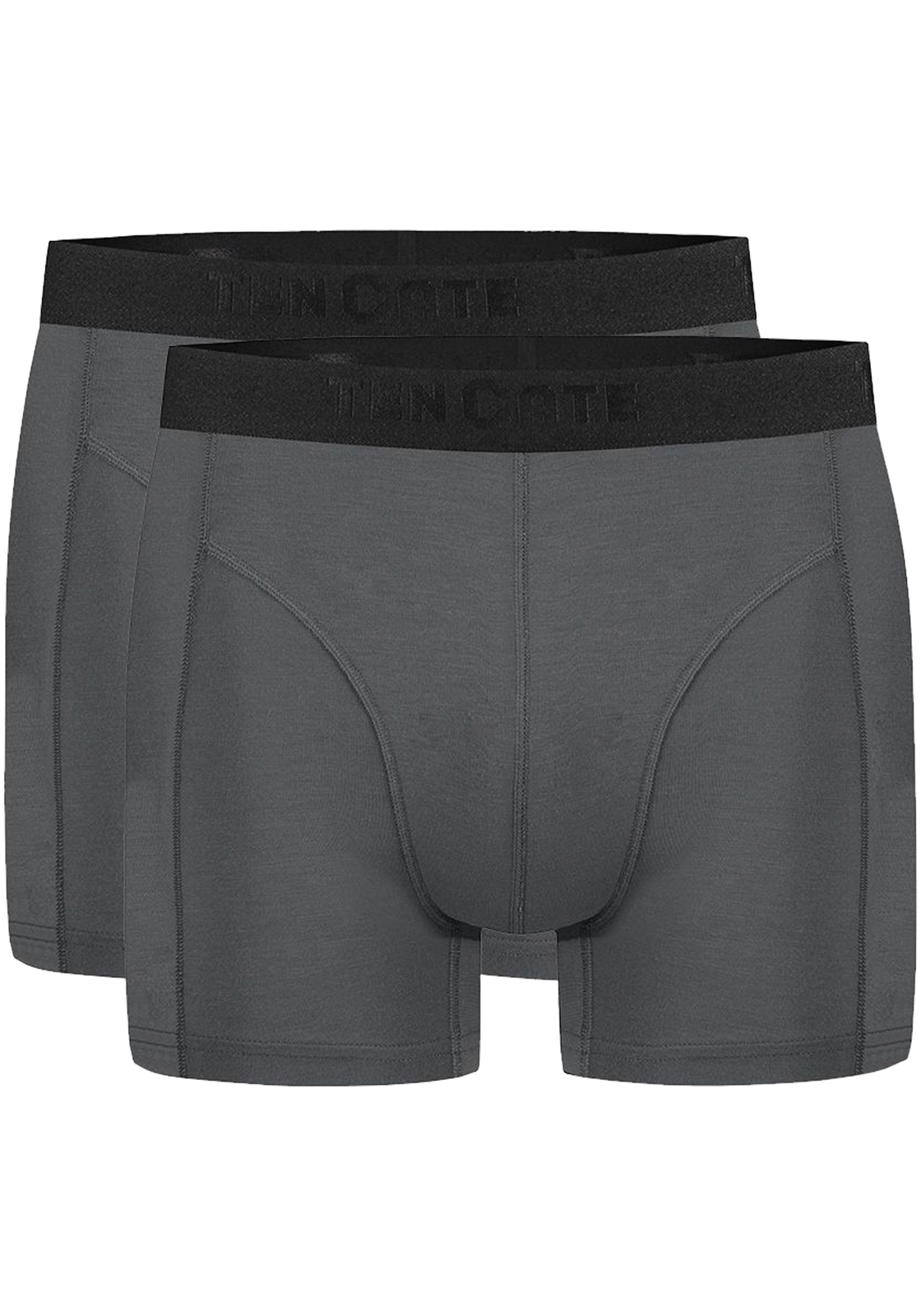 TEN CATE Basics men bamboo viscose shorts (2-pack), heren boxers normale lengte, grijs TEN CATE Basics men bamboo viscose shorts (2-pack), heren boxers normale lengte, grijs