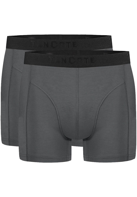 TEN CATE Basics men bamboo viscose shorts (2-pack), heren boxers normale lengte, grijs TEN CATE Basics men bamboo viscose shorts (2-pack), heren boxers normale lengte, grijs