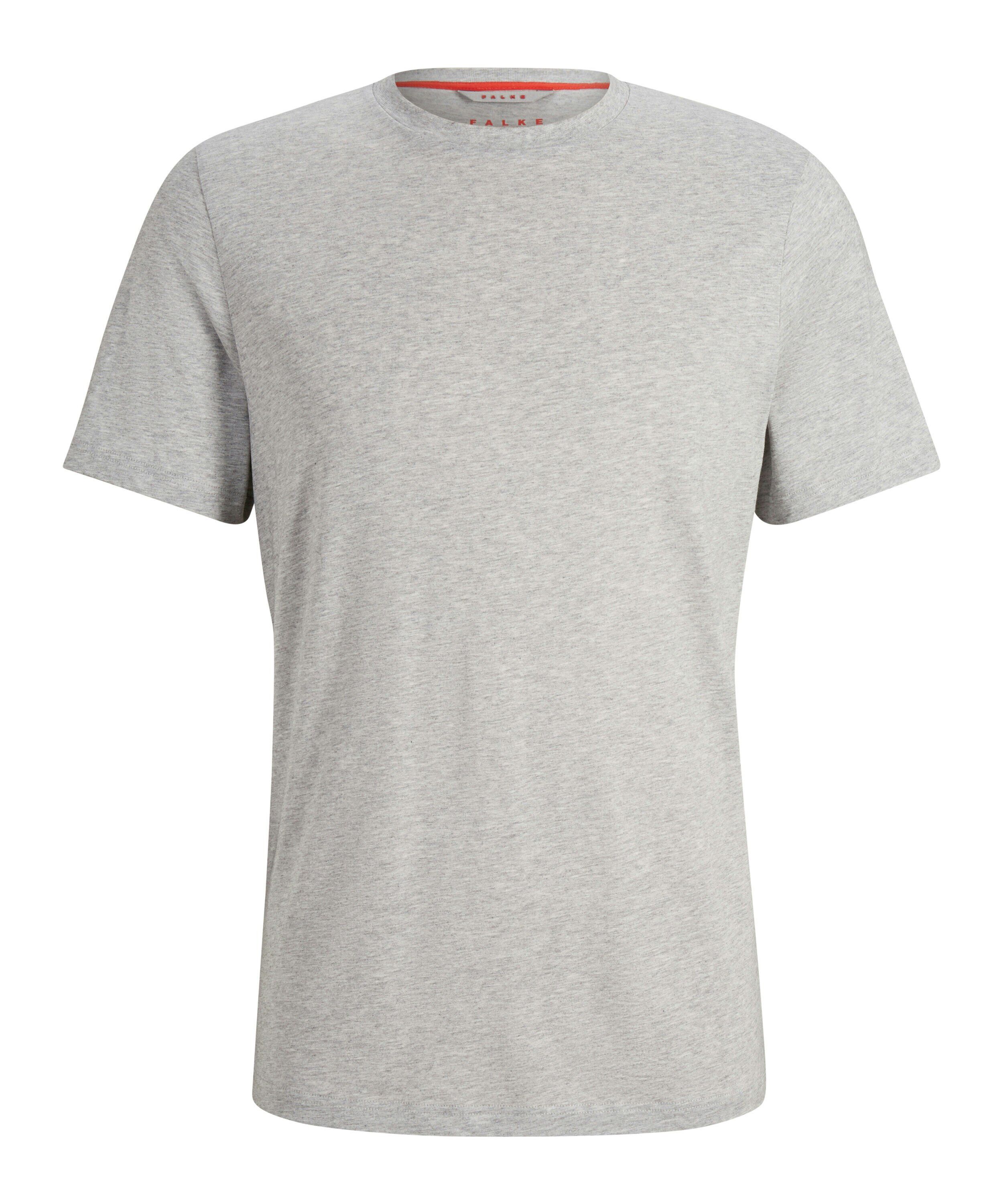 FALKE running heren training T-shirt, grijs (grey-heather)