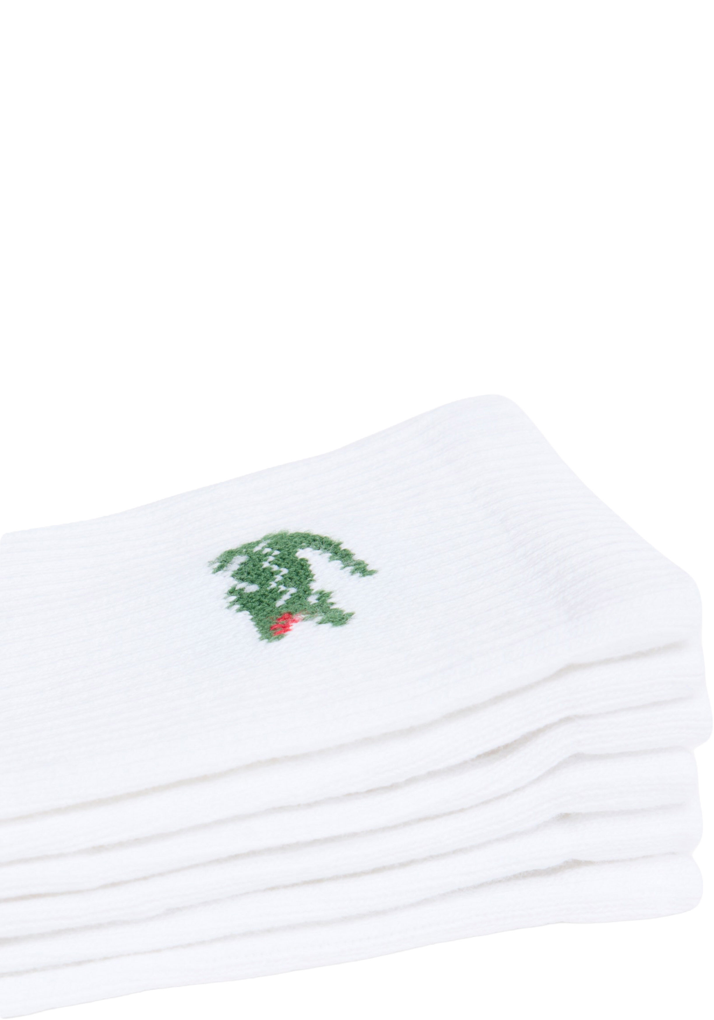 Lacoste sportsokken (3-pack), unisex sokken met badstof binnenzool, wit