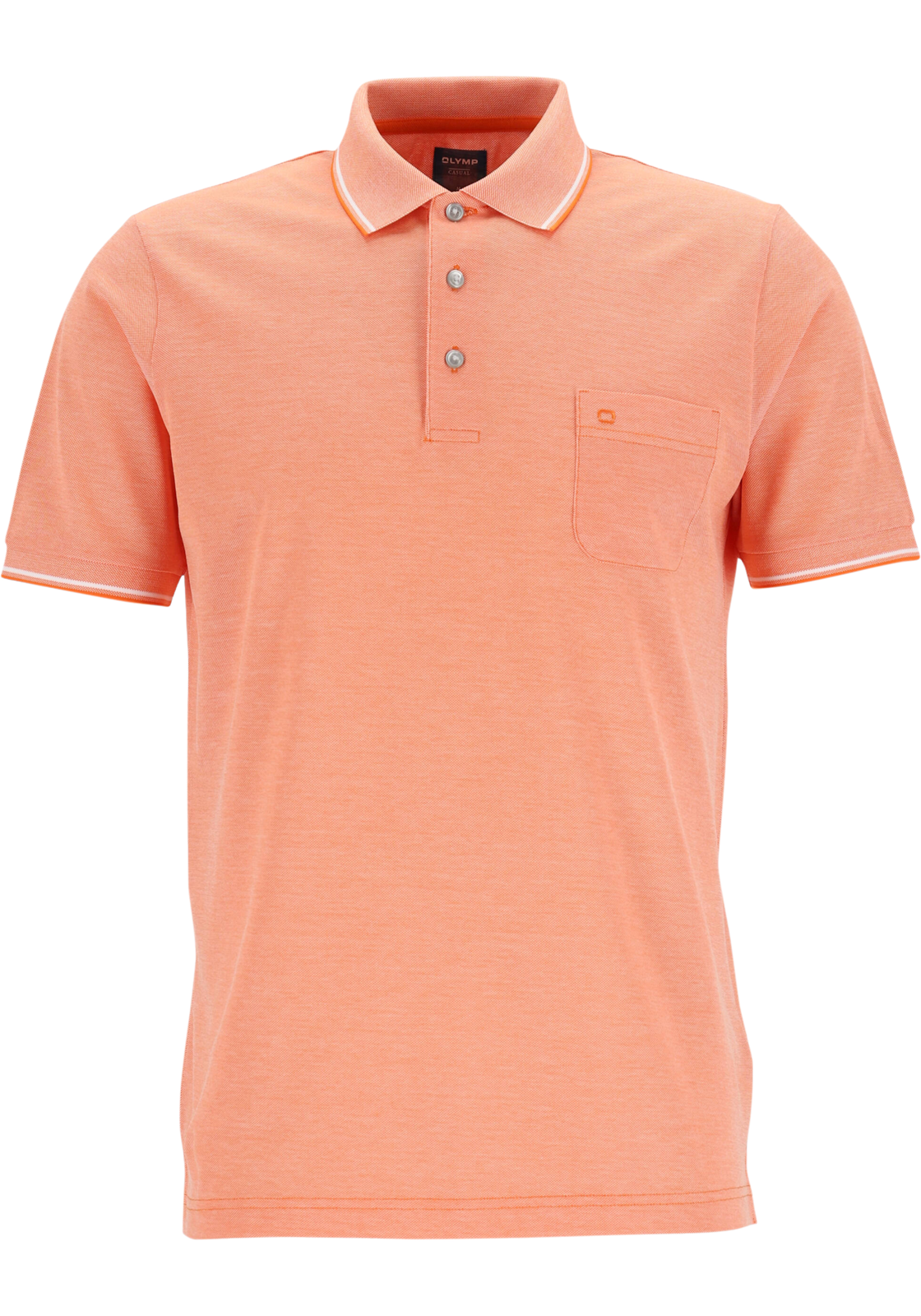 1-4063402033348-olymp-Olymp_54007284_PS_oranje_4fotos_HR OLYMP modern fit poloshirt, oranje melange