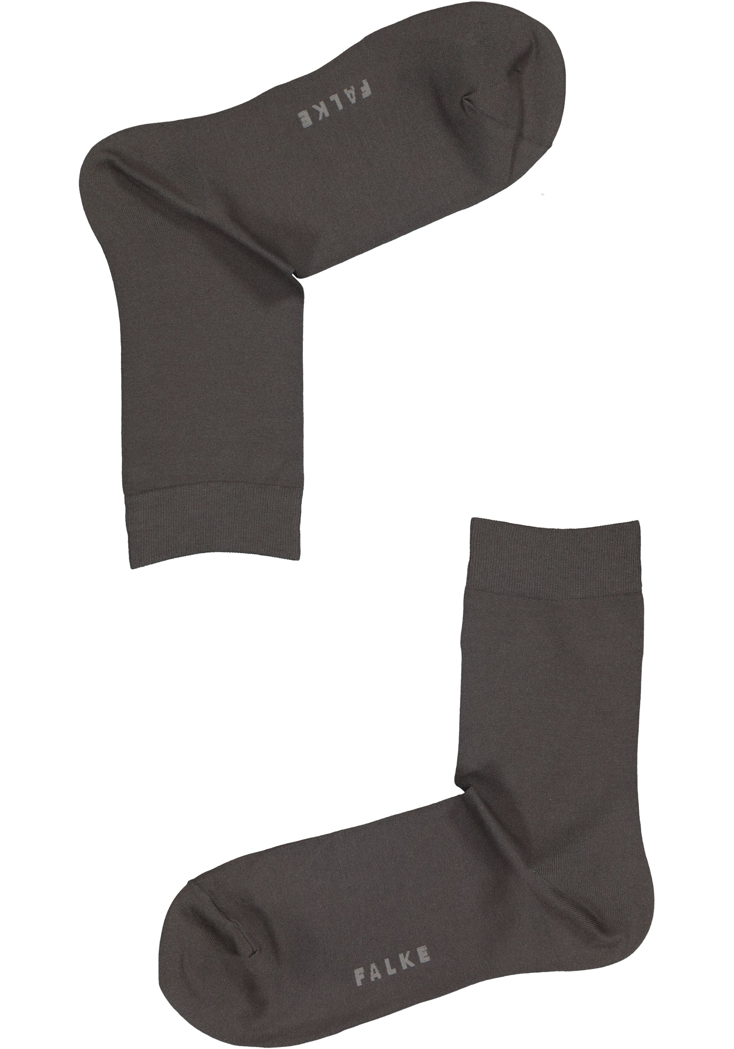 FALKE Cotton Touch damessokken, katoen, grijs (platinum)