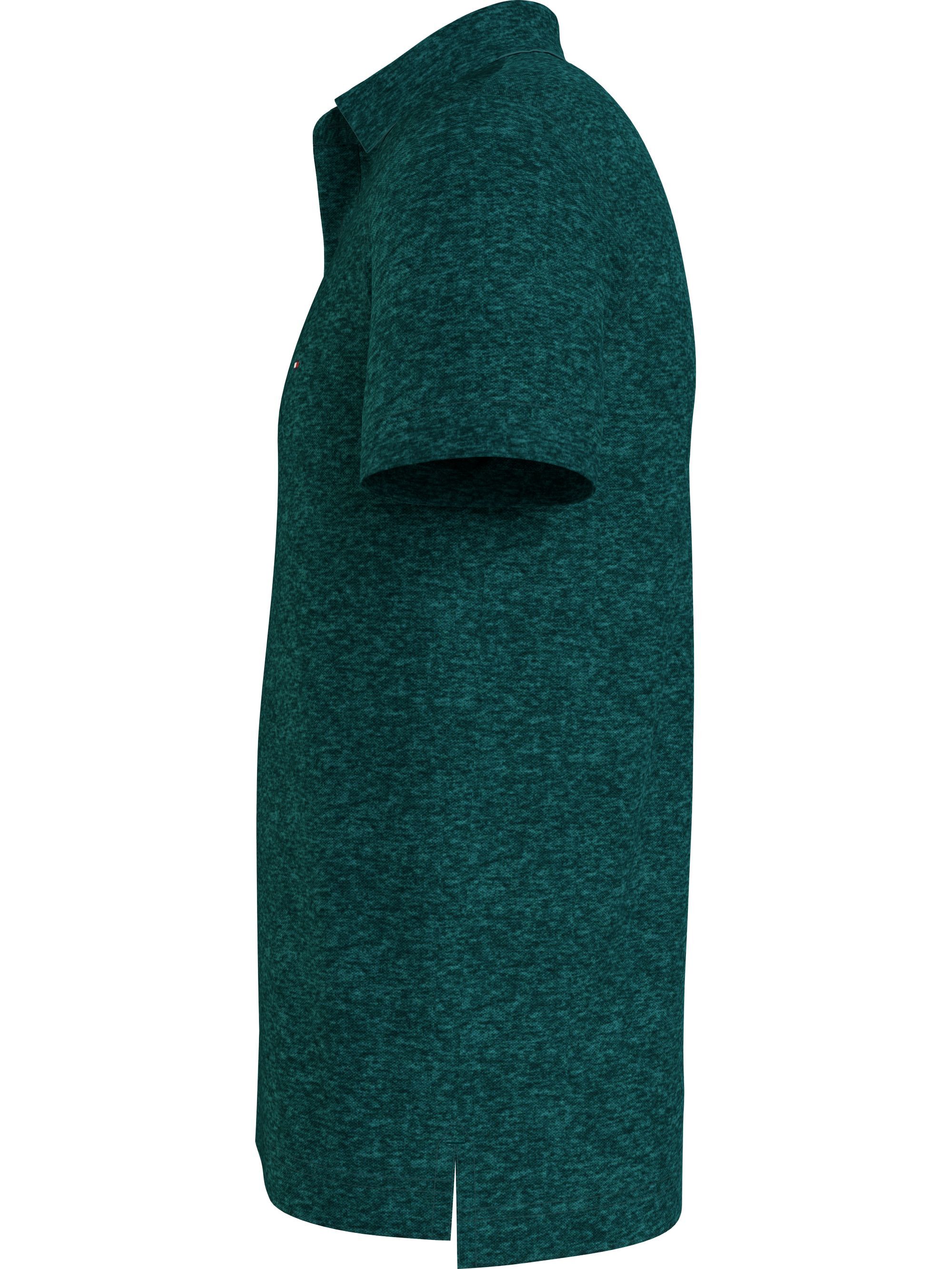 Tommy Hilfiger 1985 Slim Polo, heren poloshirt, groen melange