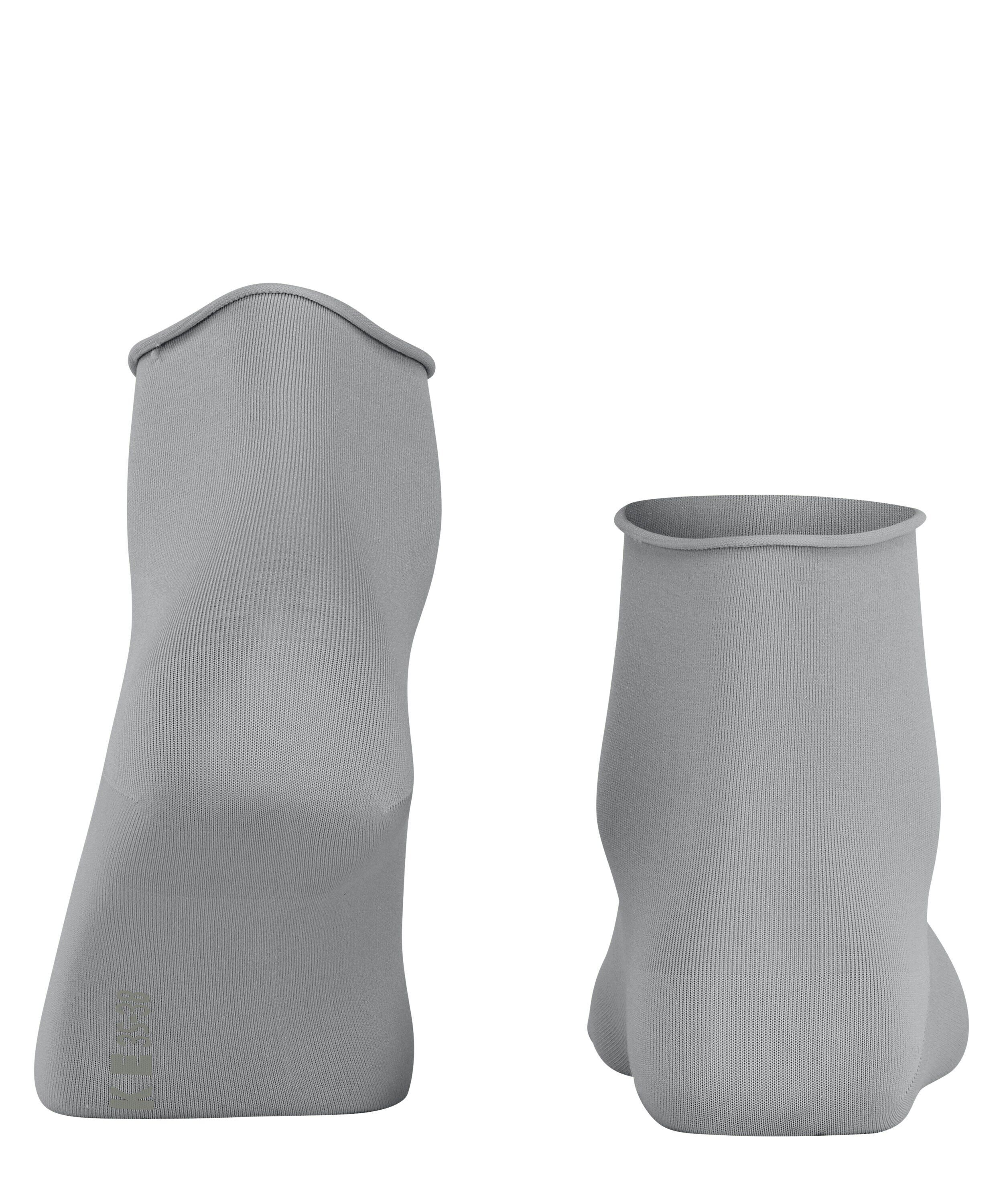 FALKE Cotton Touch damessokken kort, zilvergrijs (silver)
