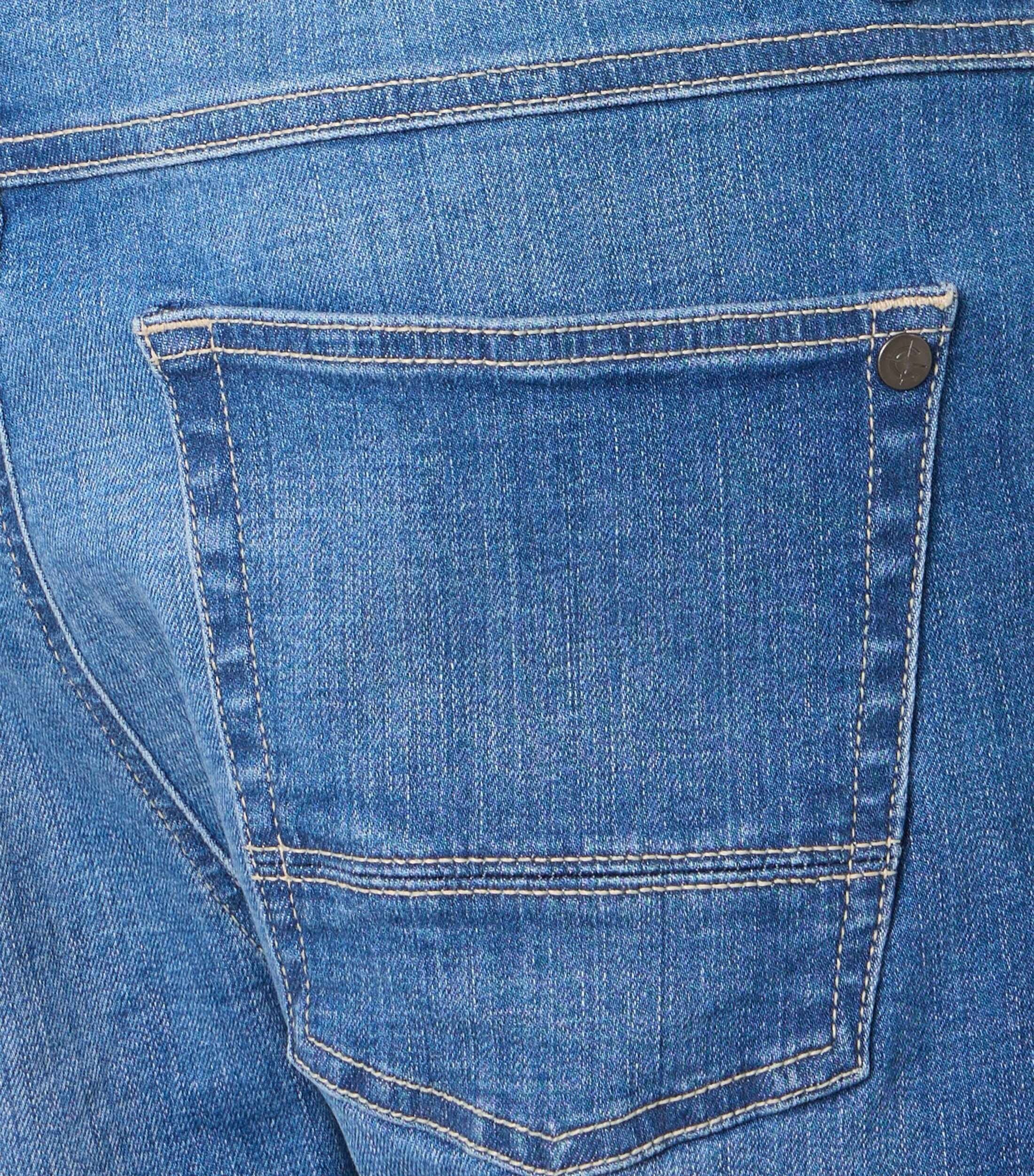 CASA MODA jeans shorts STEVE, heren 5-pocket korte spijkerbroek, blauw