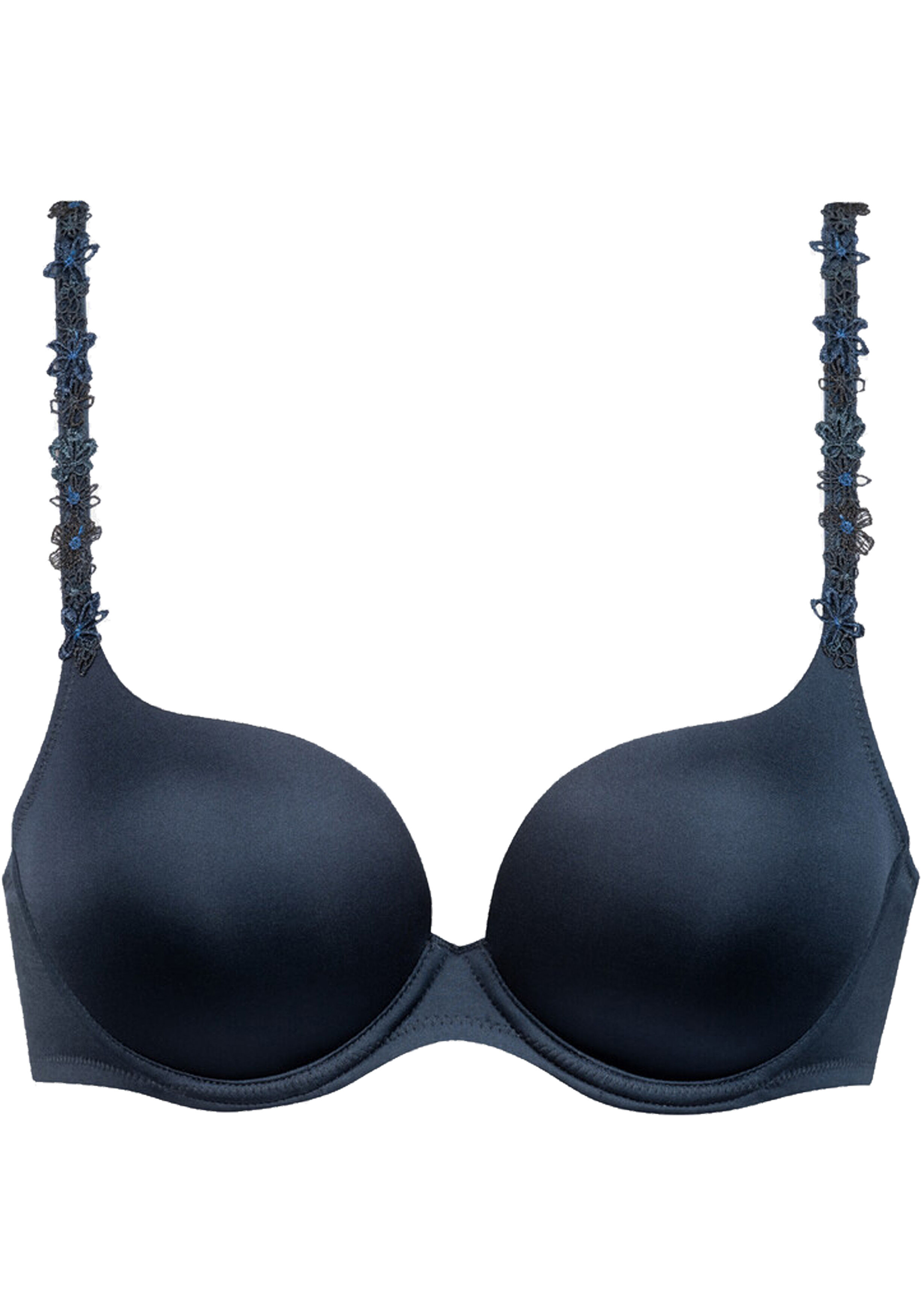 Mey dames bi-stretch bra Pretty Joan, voorgevormde beugel bh, donkerblauw