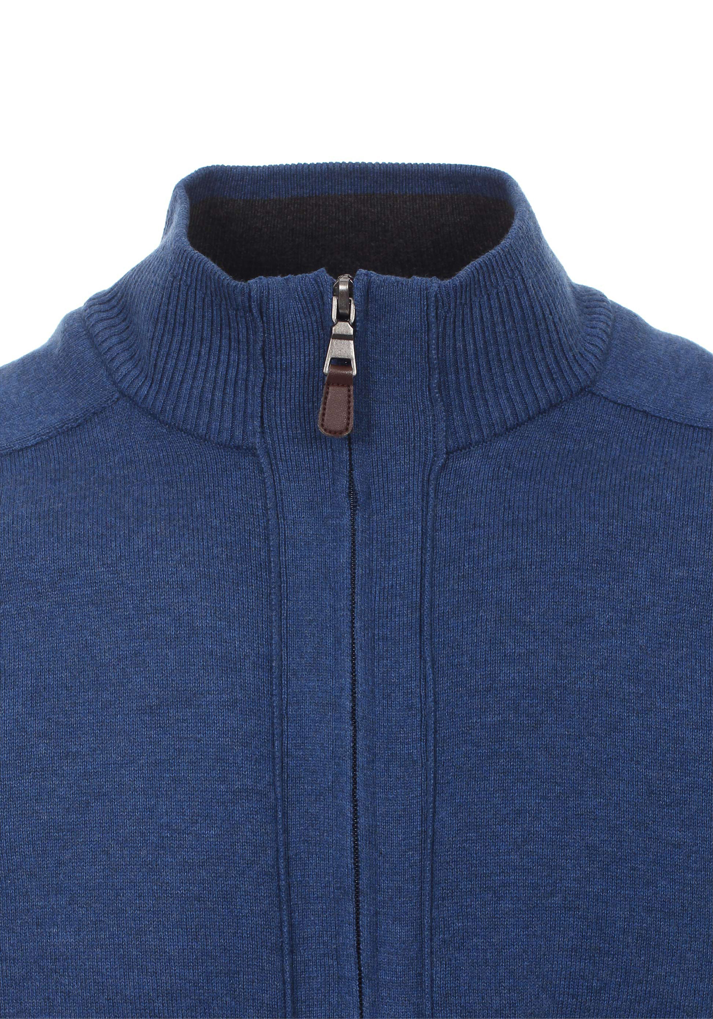 Redmond heren vest katoen, met rits, blauw