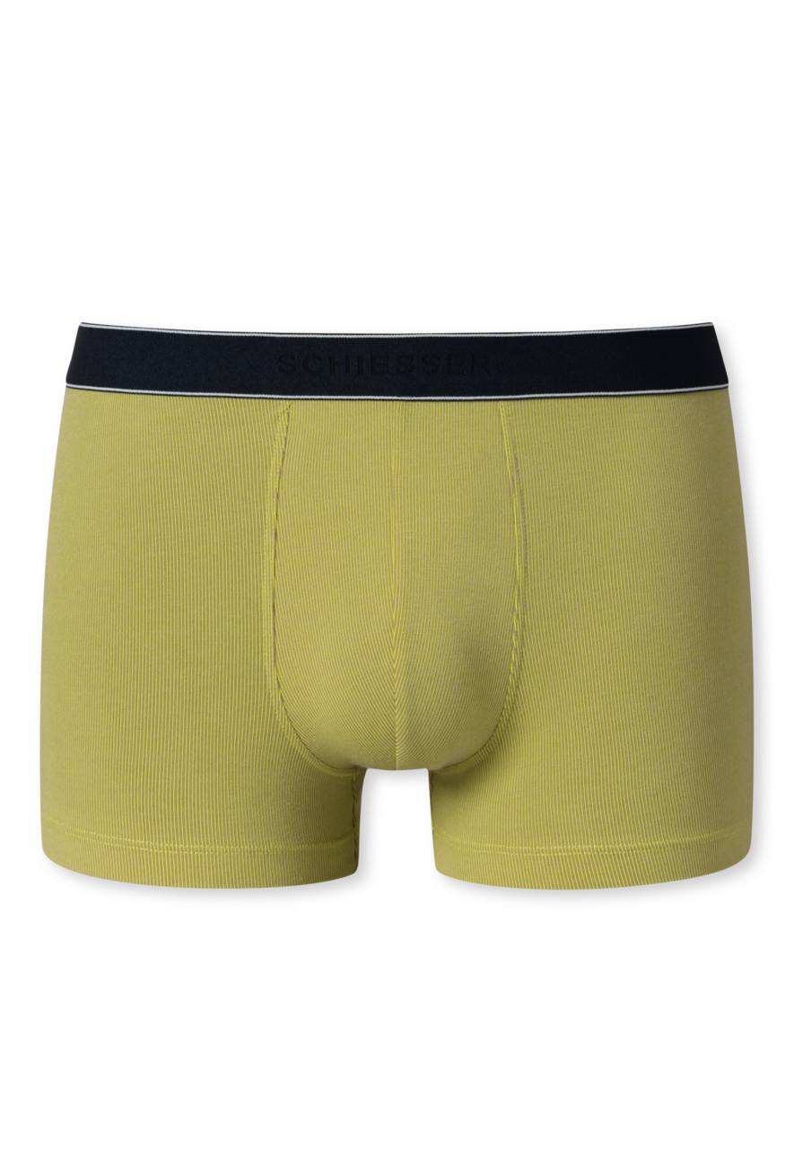 SCHIESSER Duality Function boxer (1-pack), heren modal gestreept short, okergeel 