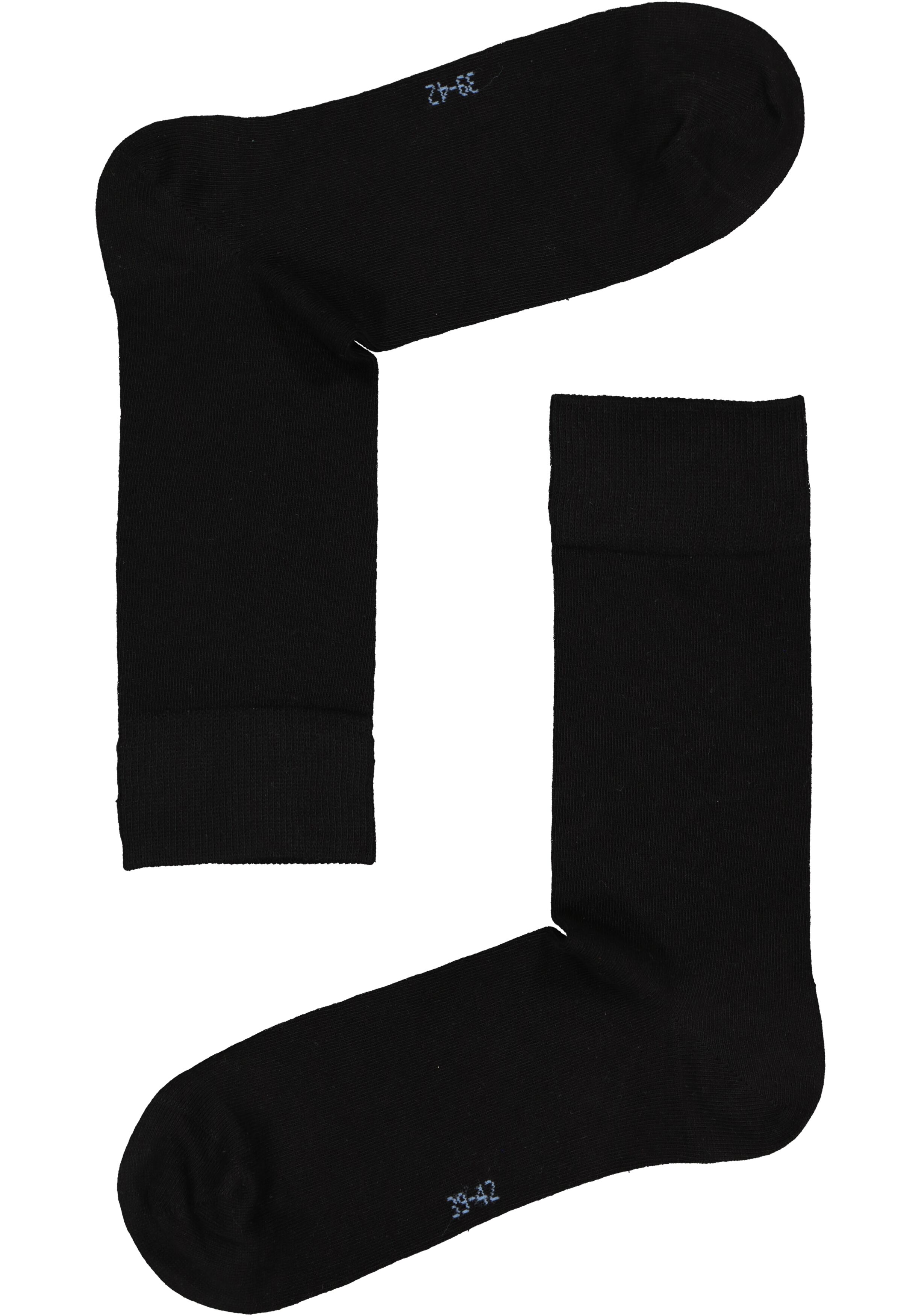 VENT herensokken katoen (5-pack), zwart, navy en jeansblauw