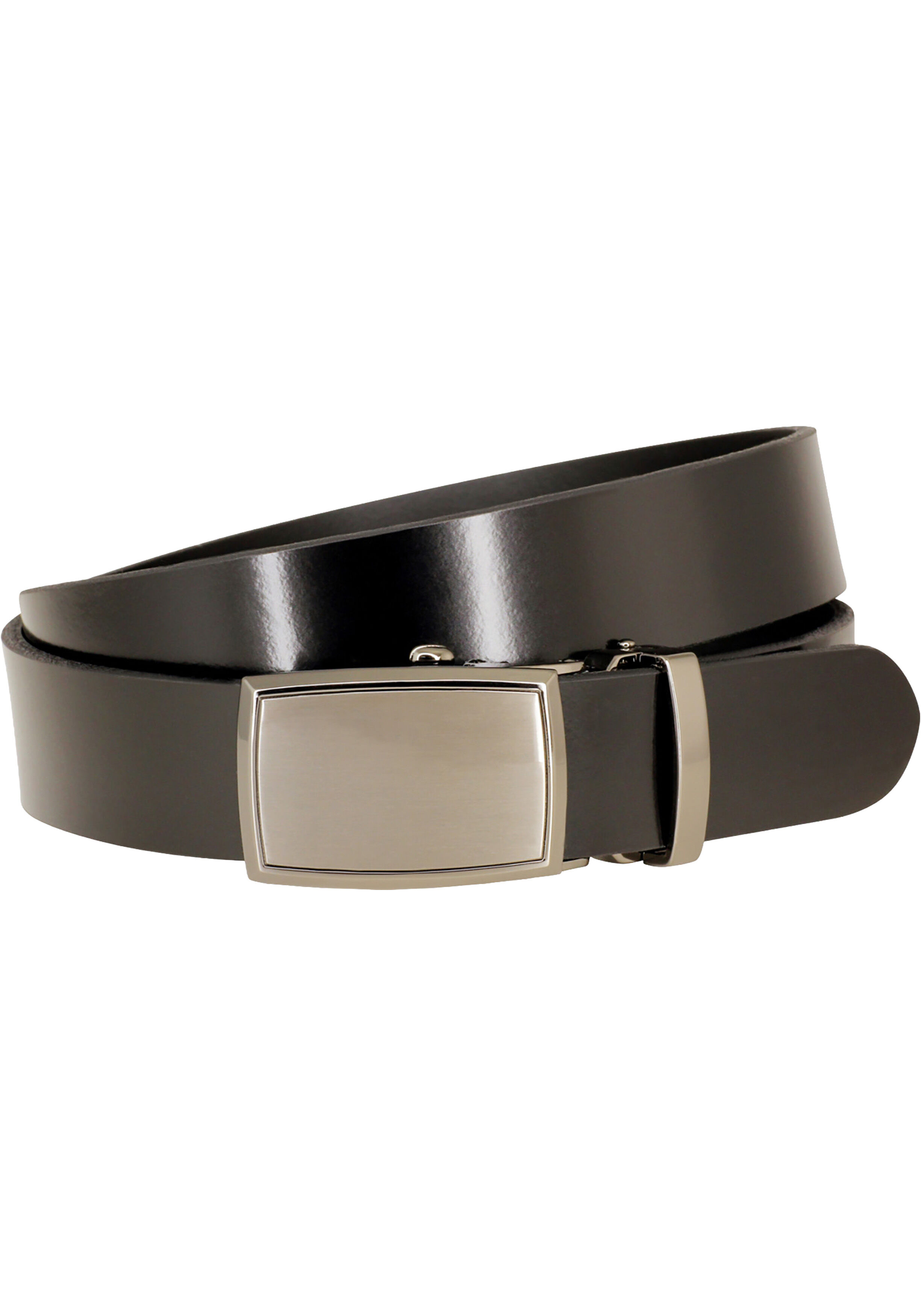 LINDENMANN leren heren riem, zwart