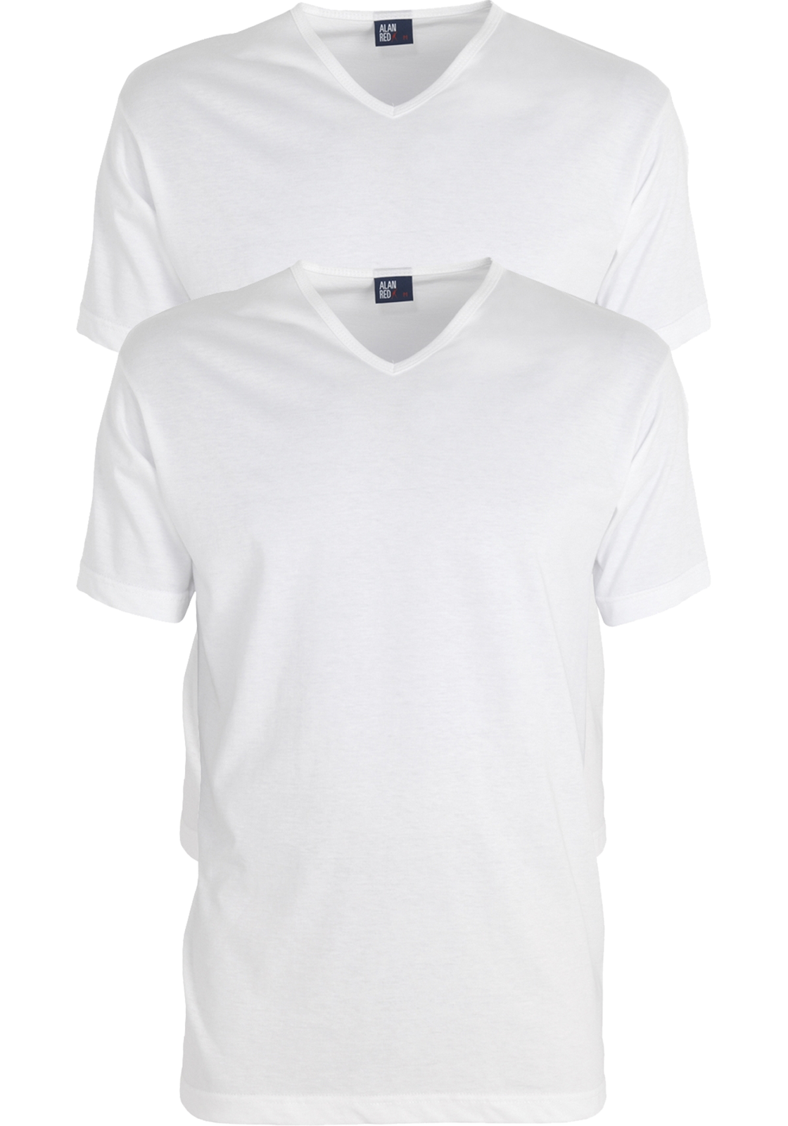 vermont_wit_2_pack ALAN RED T-shirts Vermont (2-pack), V-hals, wit