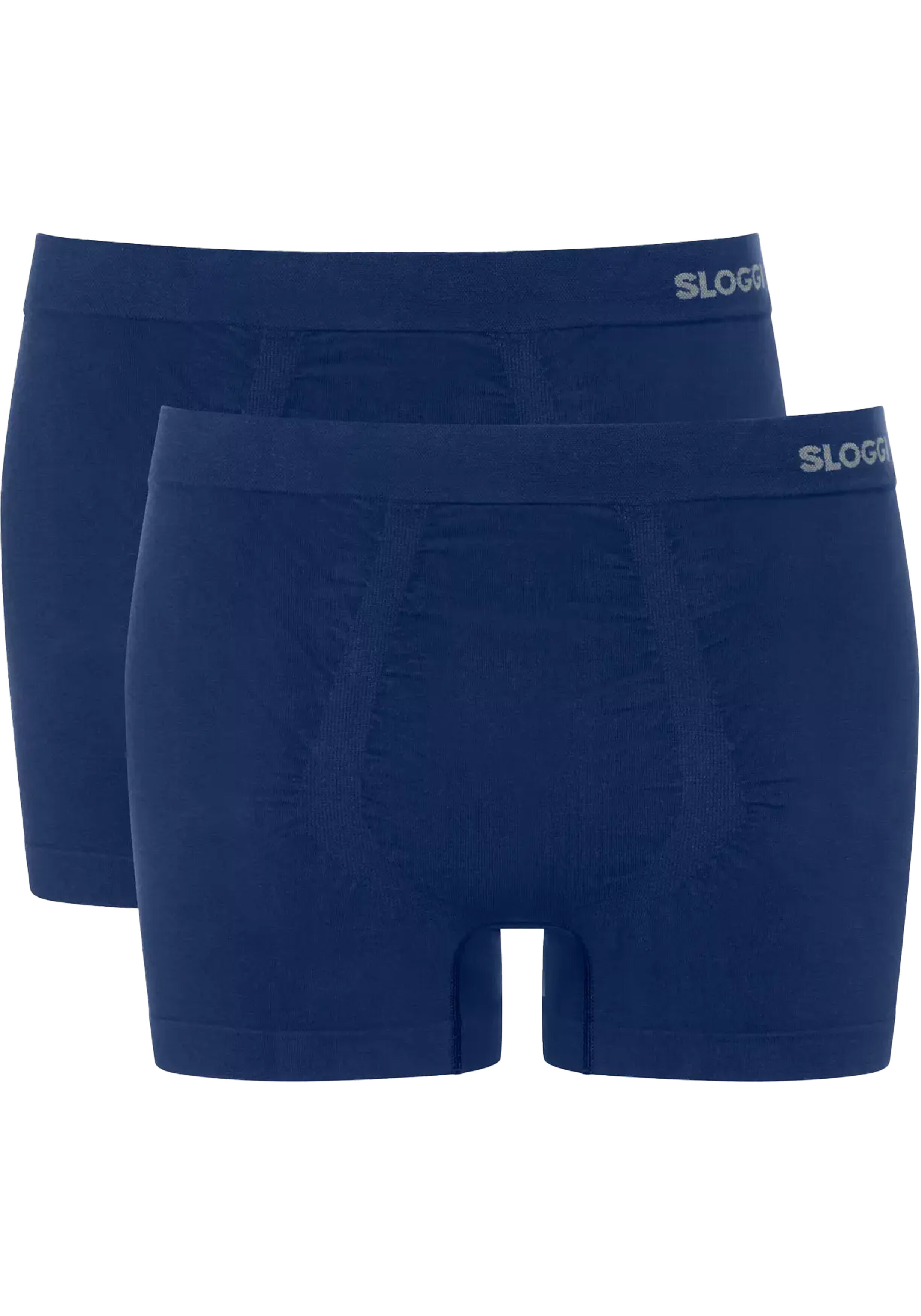 Sloggi Men GO Smooth Short, heren boxershort korte pijp (2-pack), donkerblauw