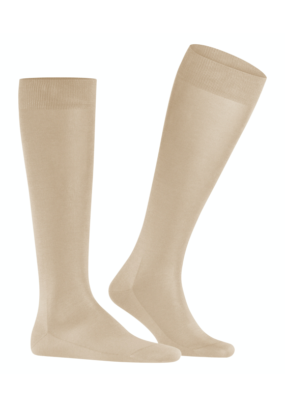 FALKE Tiago heren kniekousen, beige (silk) FALKE Tiago heren kniekousen, beige (silk)