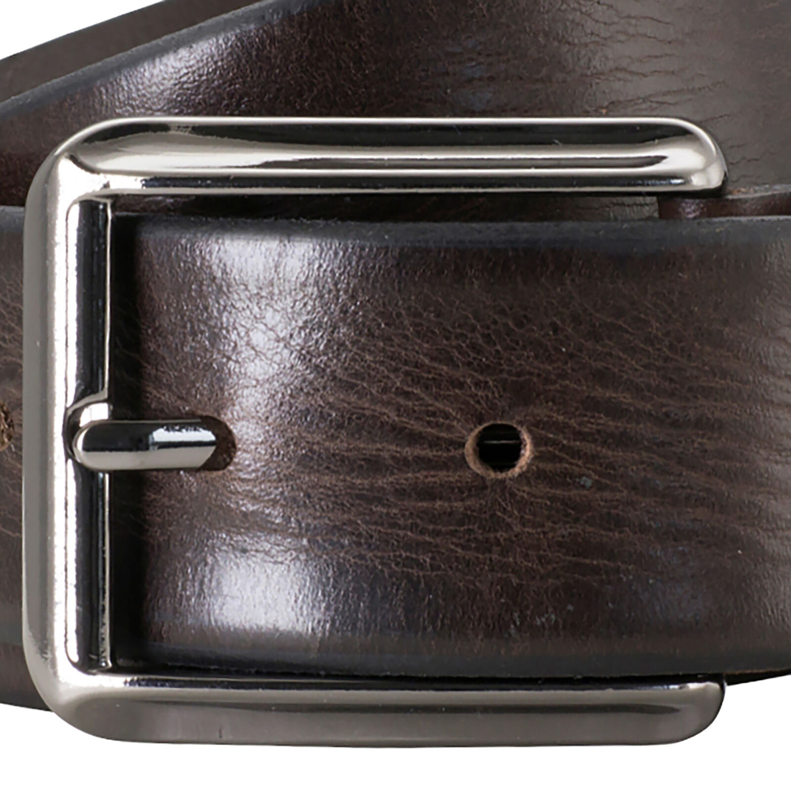 LINDENMANN leren heren riem, bruin