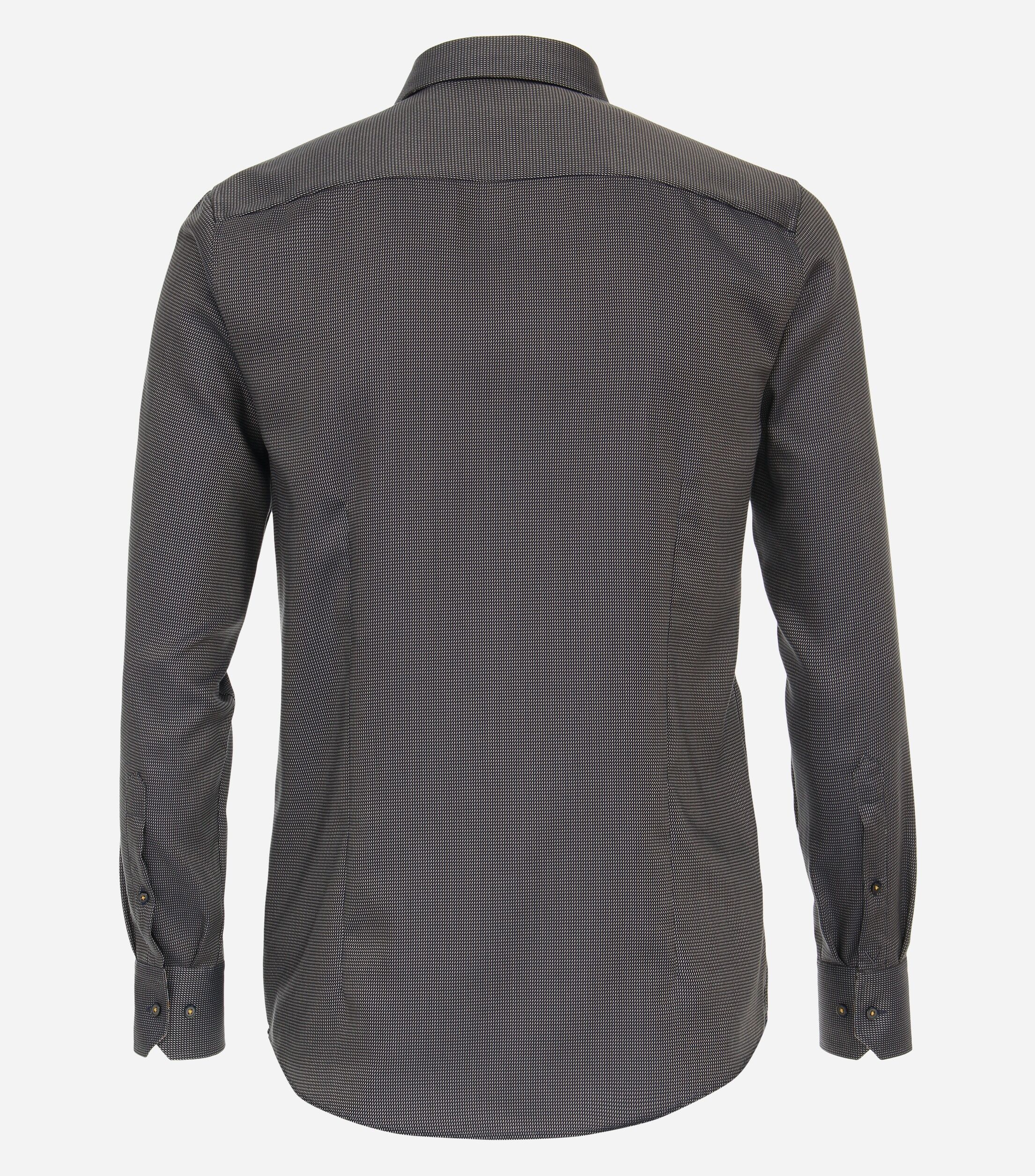 VENTI modern fit overhemd, dobby, bruin