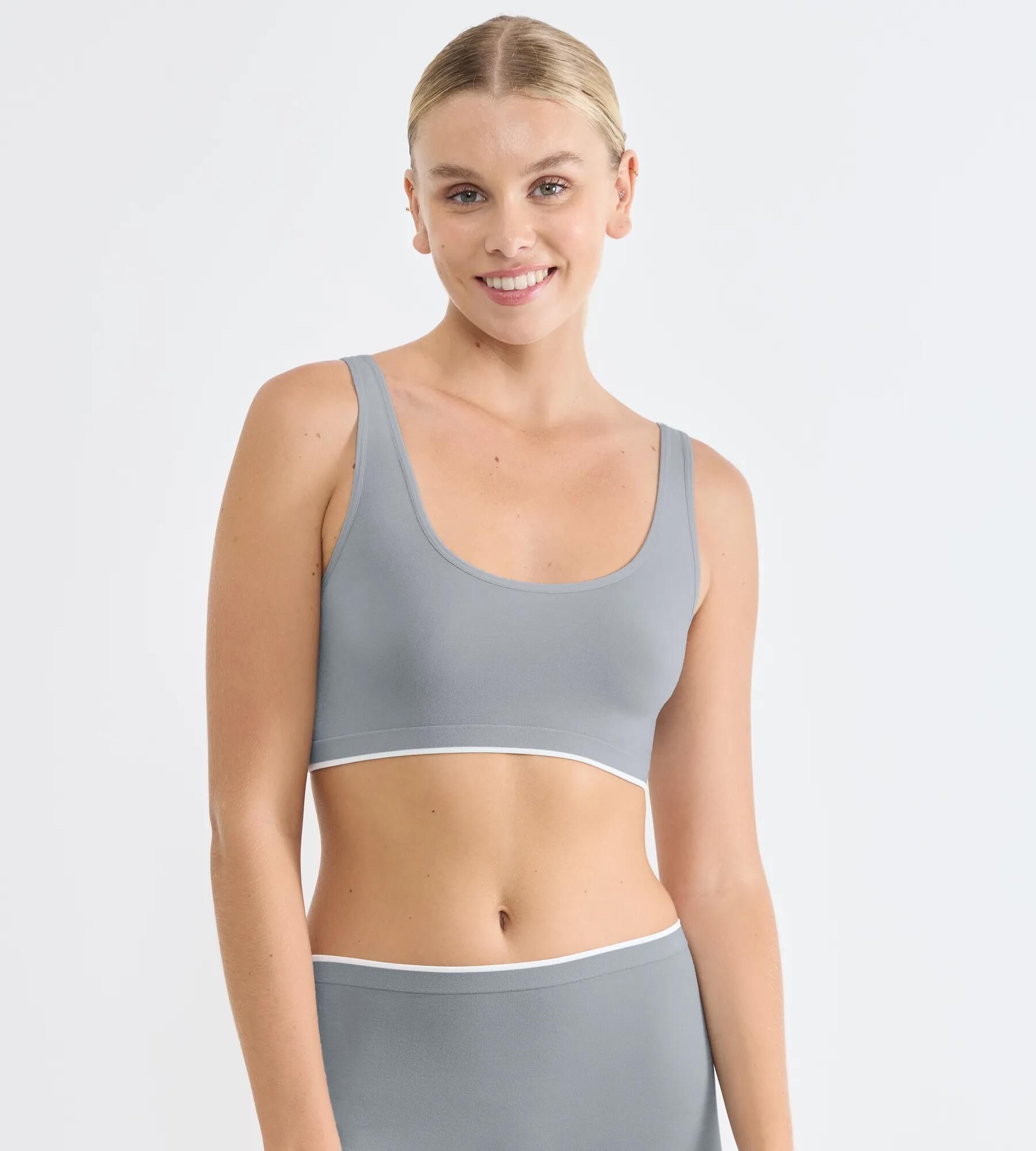 Sloggi Women GO Sense Top, bralette, grijs