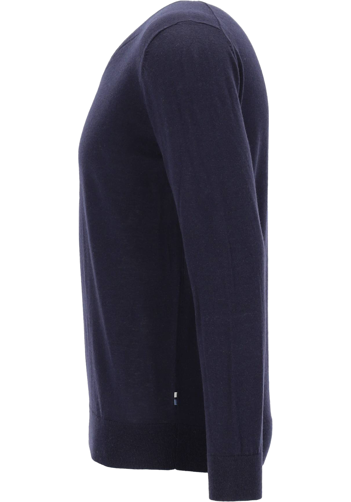 OLYMP Level 5 body fit trui wol met zijde, V-hals, marine blauw OLYMP Level 5 body fit trui wol met zijde, V-hals, marine blauw