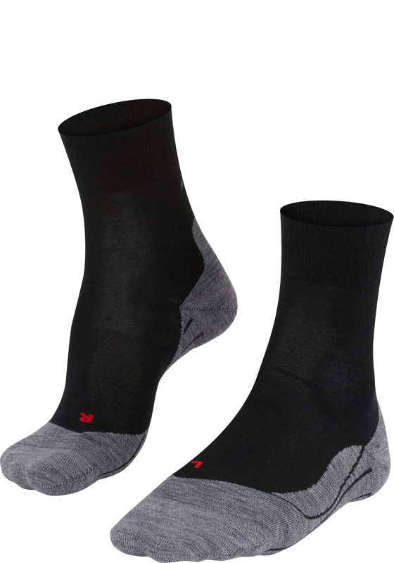 FALKE RU4 Endurance Wool dames running sokken, zwart (black-mix) FALKE RU4 Endurance Wool dames running sokken, zwart (black-mix)