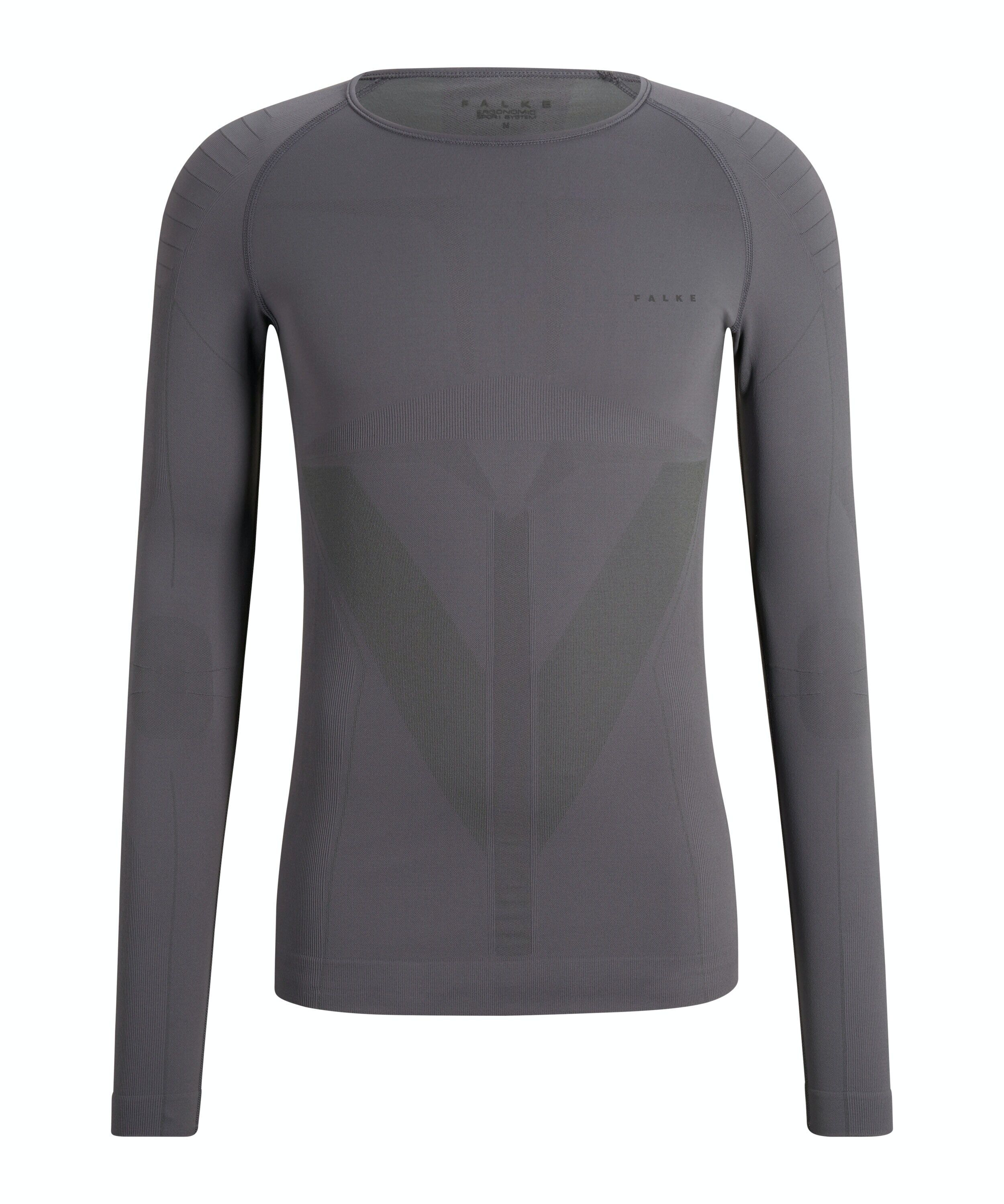 FALKE heren lange mouw shirt Warm, thermoshirt, grijs (concrete)