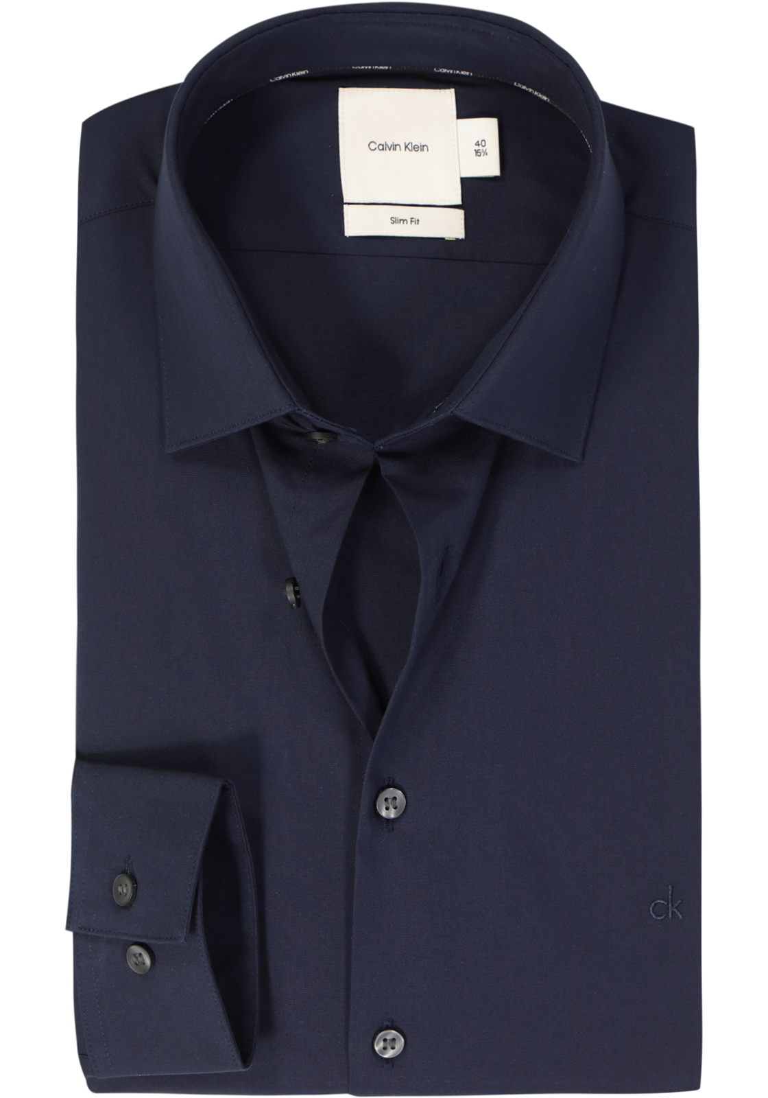 Calvin Klein slim fit overhemd, popeline, donkerblauw Calvin Klein slim fit overhemd, popeline, donkerblauw