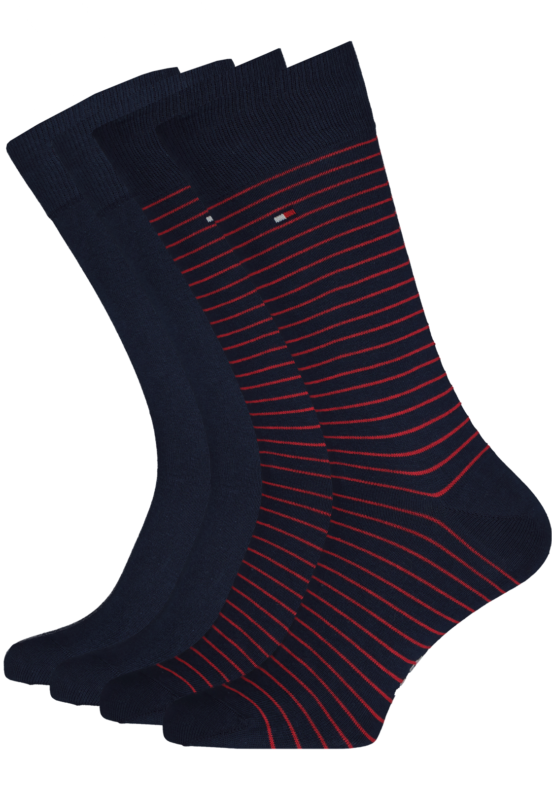 1-8718824979410_sok_HR Cadeaubox: 8 paar Tommy Hilfiger Red/Blue sokken