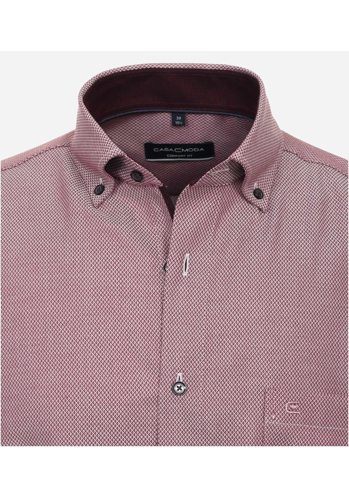 image_4_0f2357ad16dea624ddb1bc340442eb8bjpgautoformatbgF3F3F3blend-alpha100blend-colorF3F3F3blend-modedarkenfitclampp CASA MODA comfort fit overhemd, dobby, rood