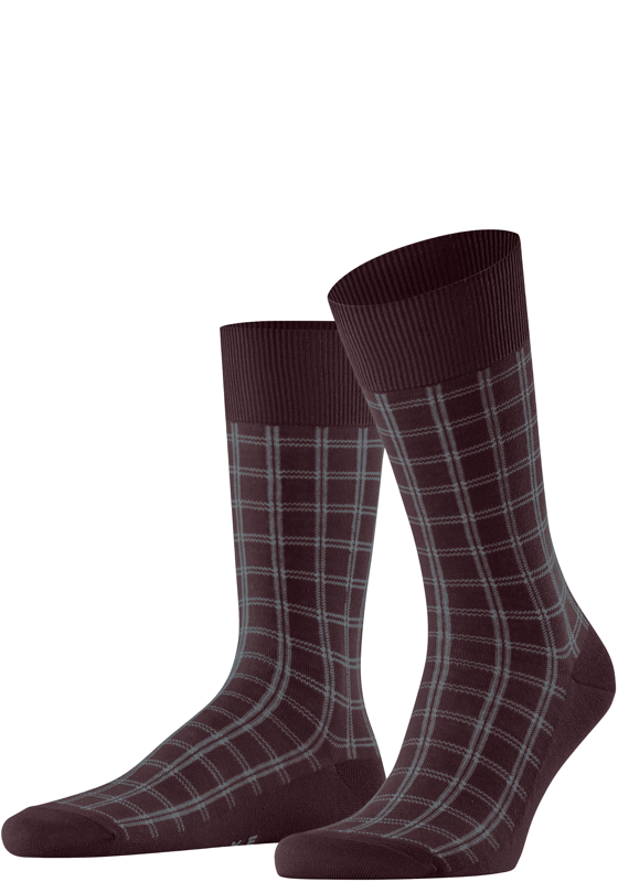 FALKE Modern Tailor herensokken, donkerrood (barolo) FALKE Modern Tailor herensokken, donkerrood (barolo)