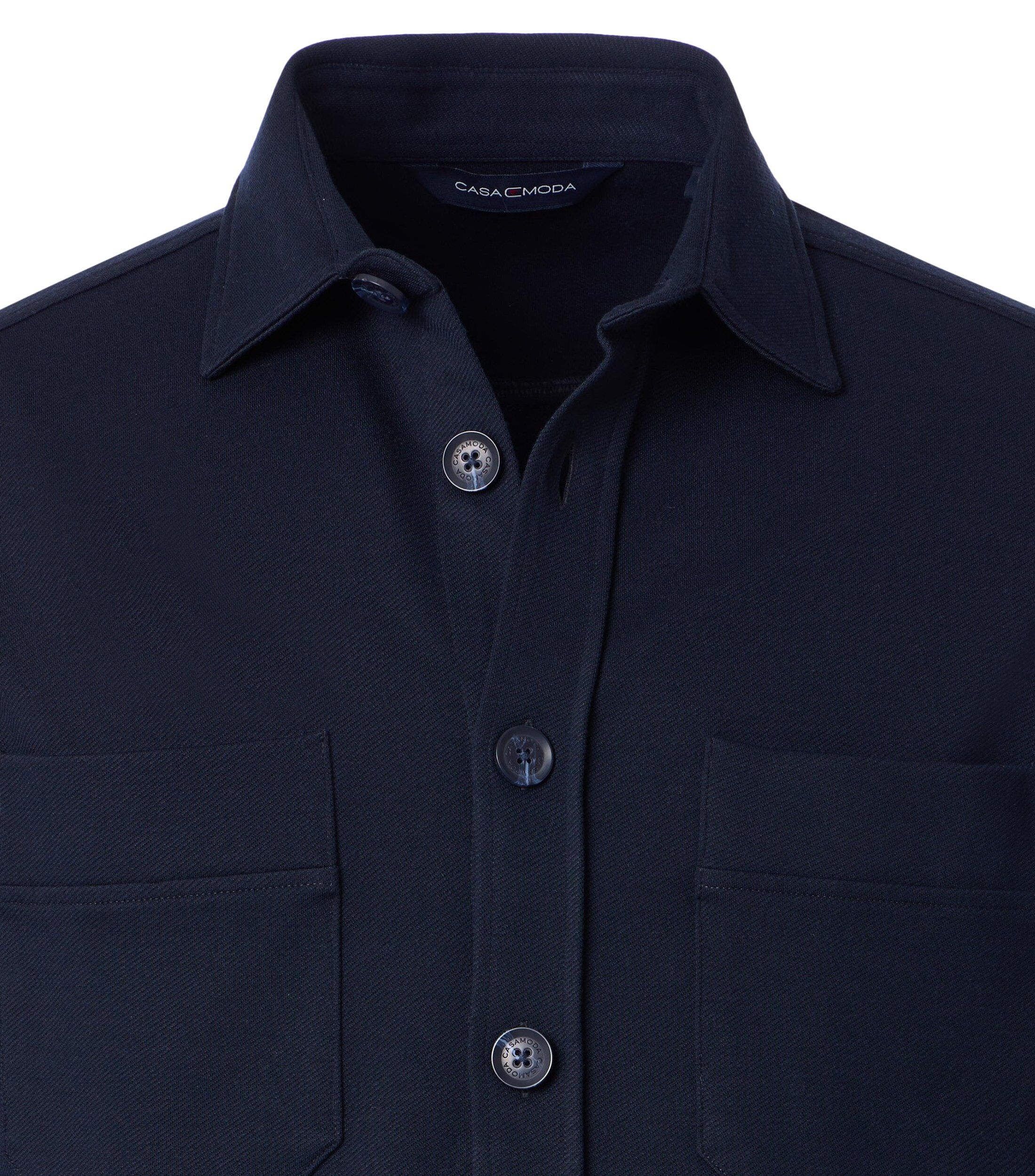 CASA MODA comfort fit overshirt, donkerblauw