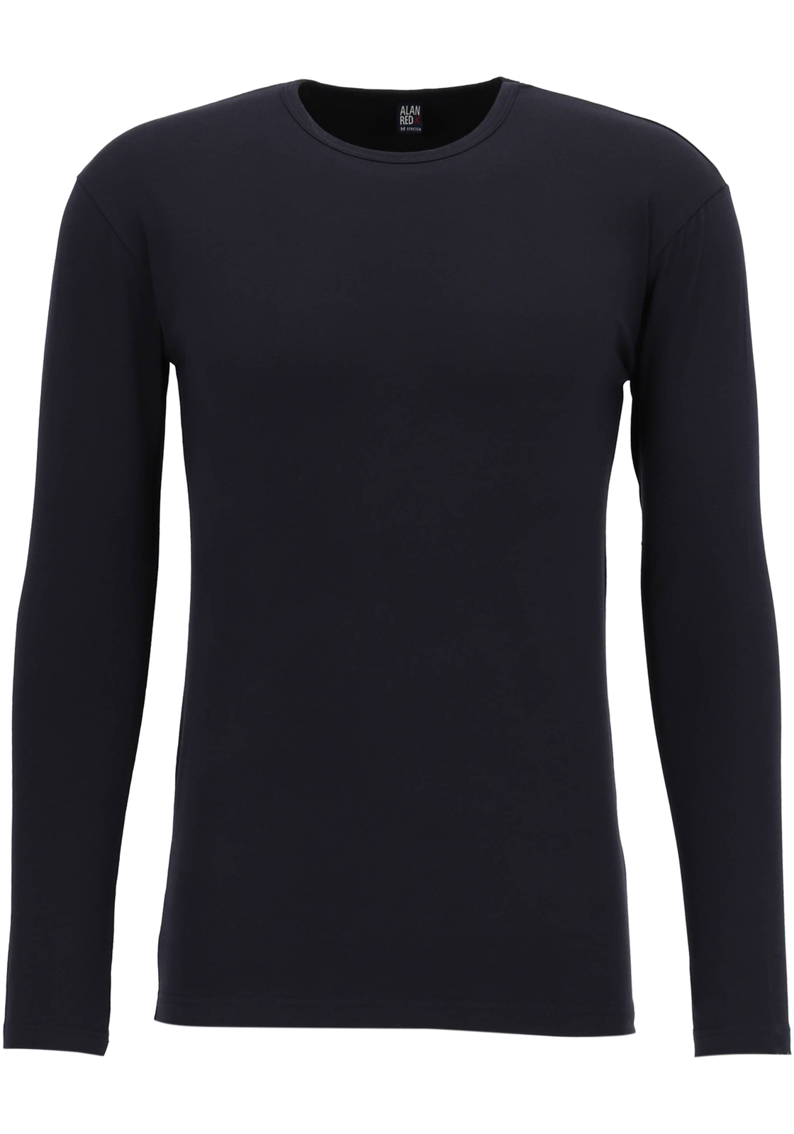 ALAN RED T-shirt Olbia (1-pack), O-hals lange mouw stretch, blauw ALAN RED T-shirt Olbia (1-pack), O-hals lange mouw stretch, blauw