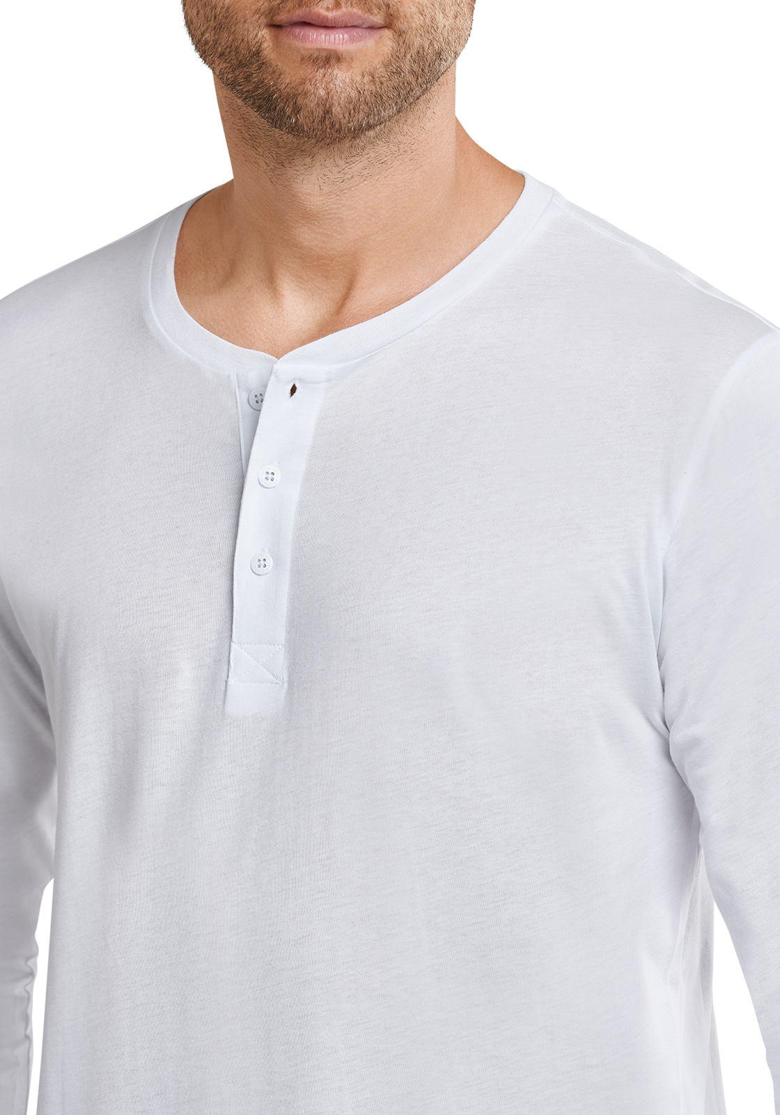5-4007065358974-schiesser-mixrelax-shirt_HR SCHIESSER Mix+Relax T-shirt, lange mouw O-hals met knoopjes, wit