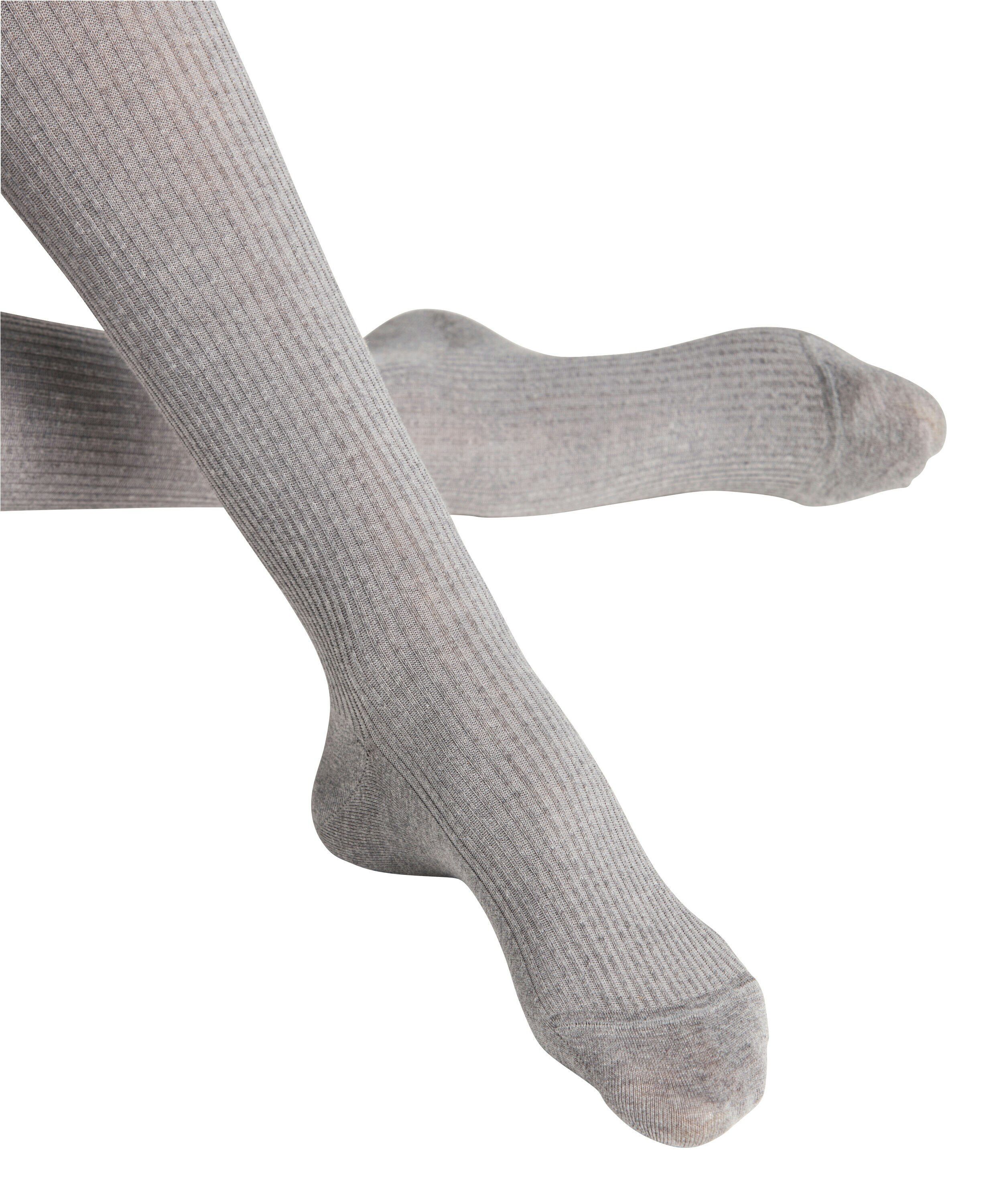 FALKE Family Rib TI dames panty, light greymelange