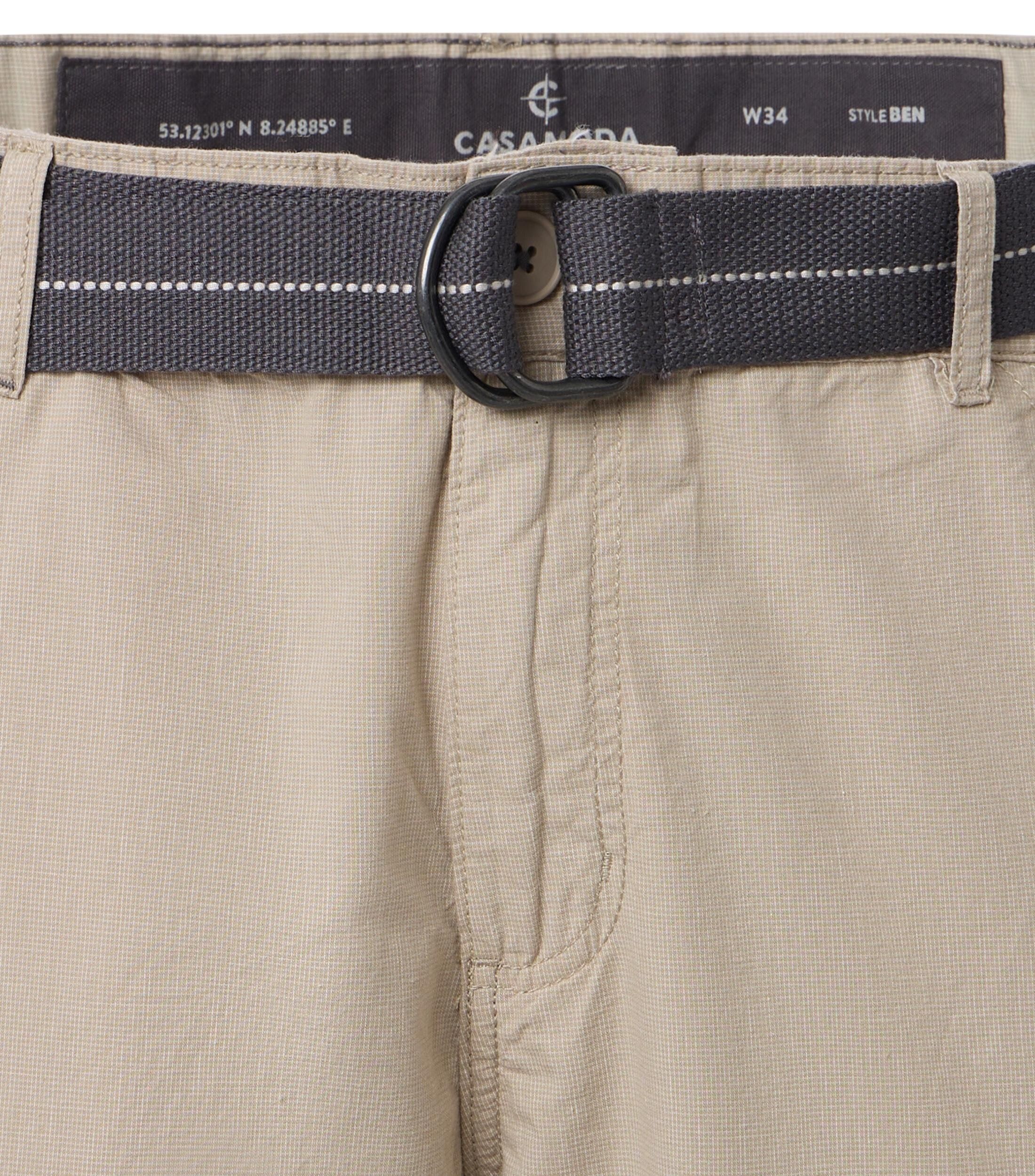 CASA MODA driekwart bermuda BEN, heren cargo bermuda over de knie, beige