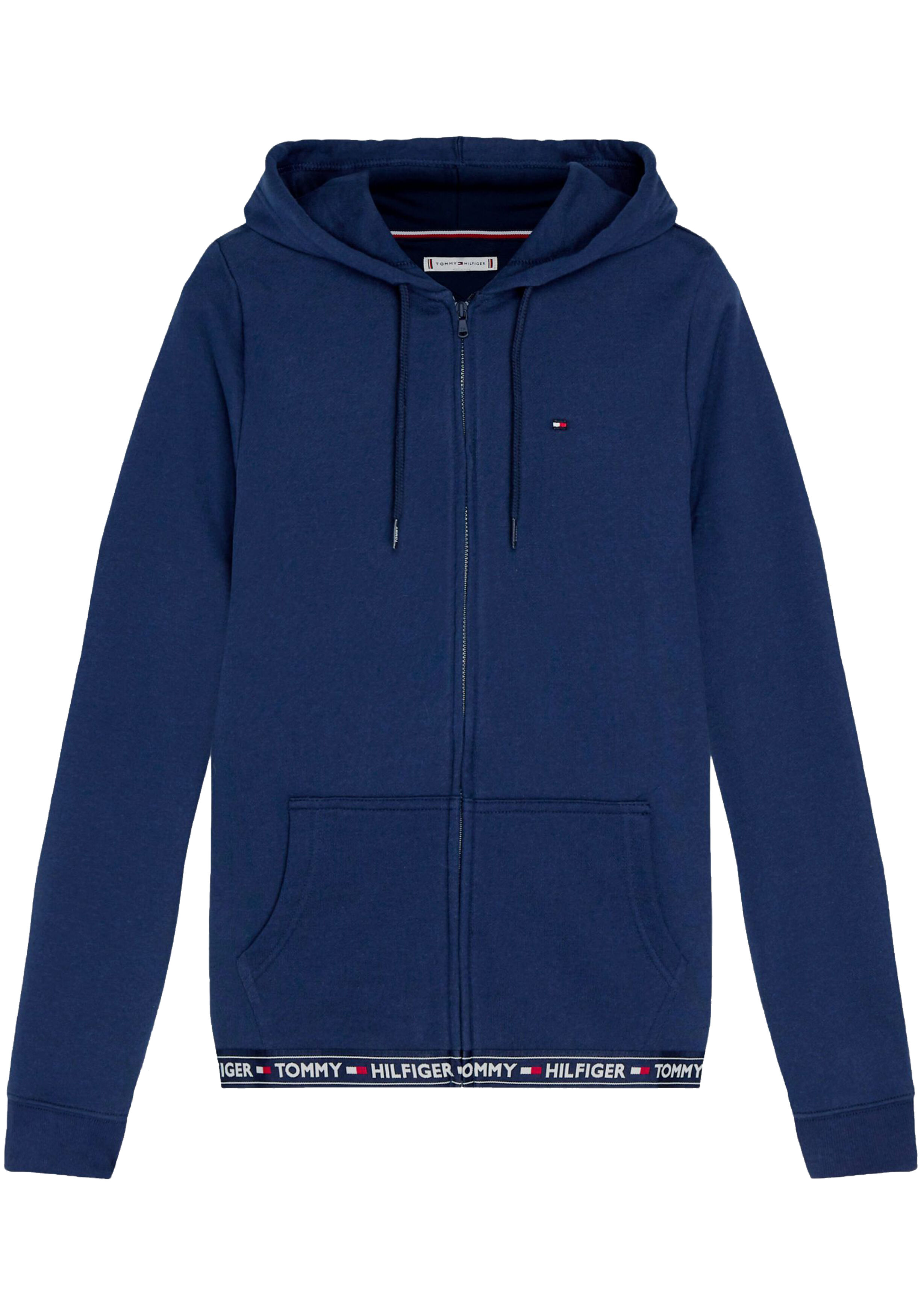 Tommy Hilfiger dames Authentic hoodie, sweatvest met capuchon, middeldik, donkerblauw